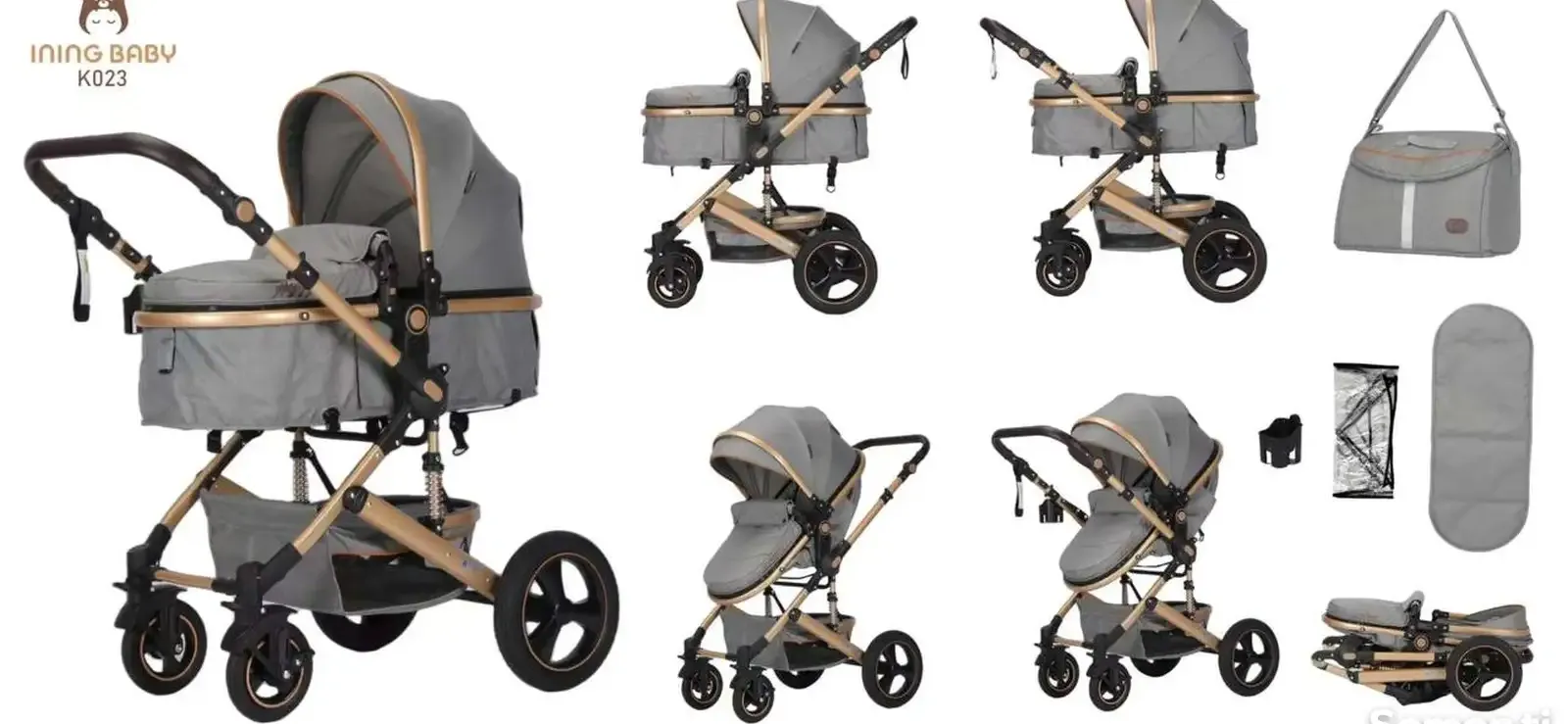 Универсальная мягкая коляска для детей INING BABY 2026