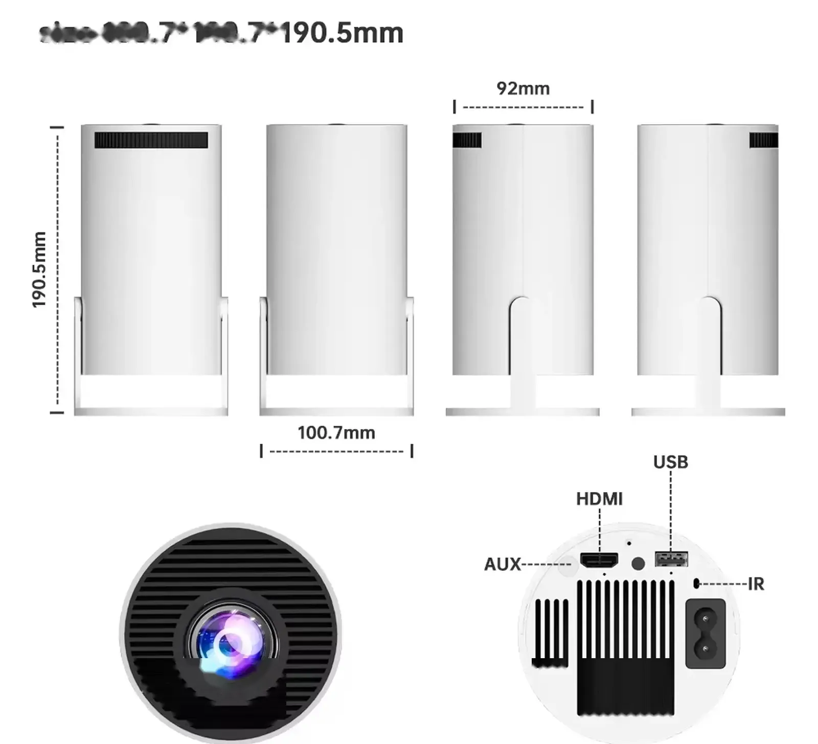 Портативный проектор и игровая приставка M300 Max