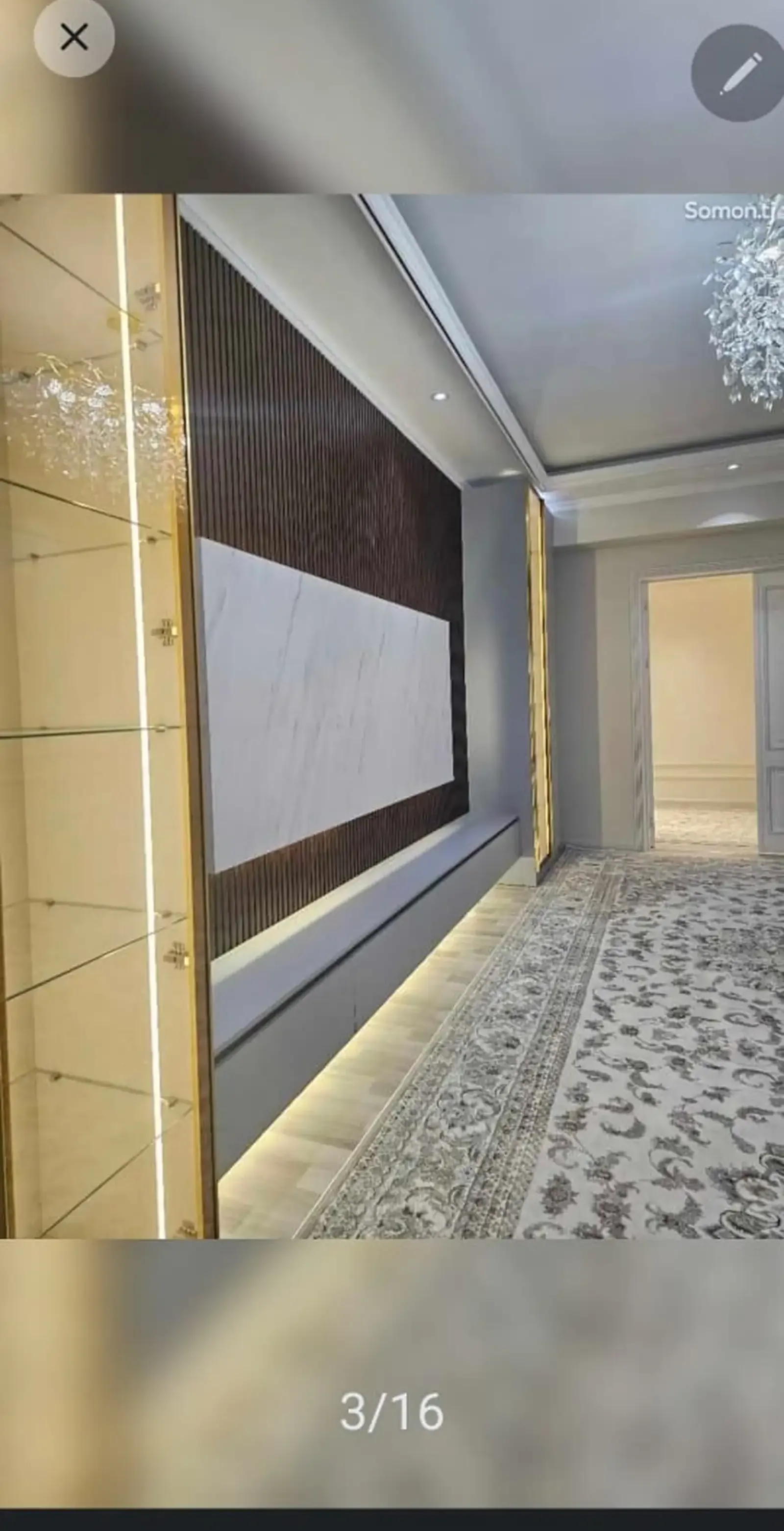 5-комн. квартира, 11 этаж, 155м², Гостиница Хилтон