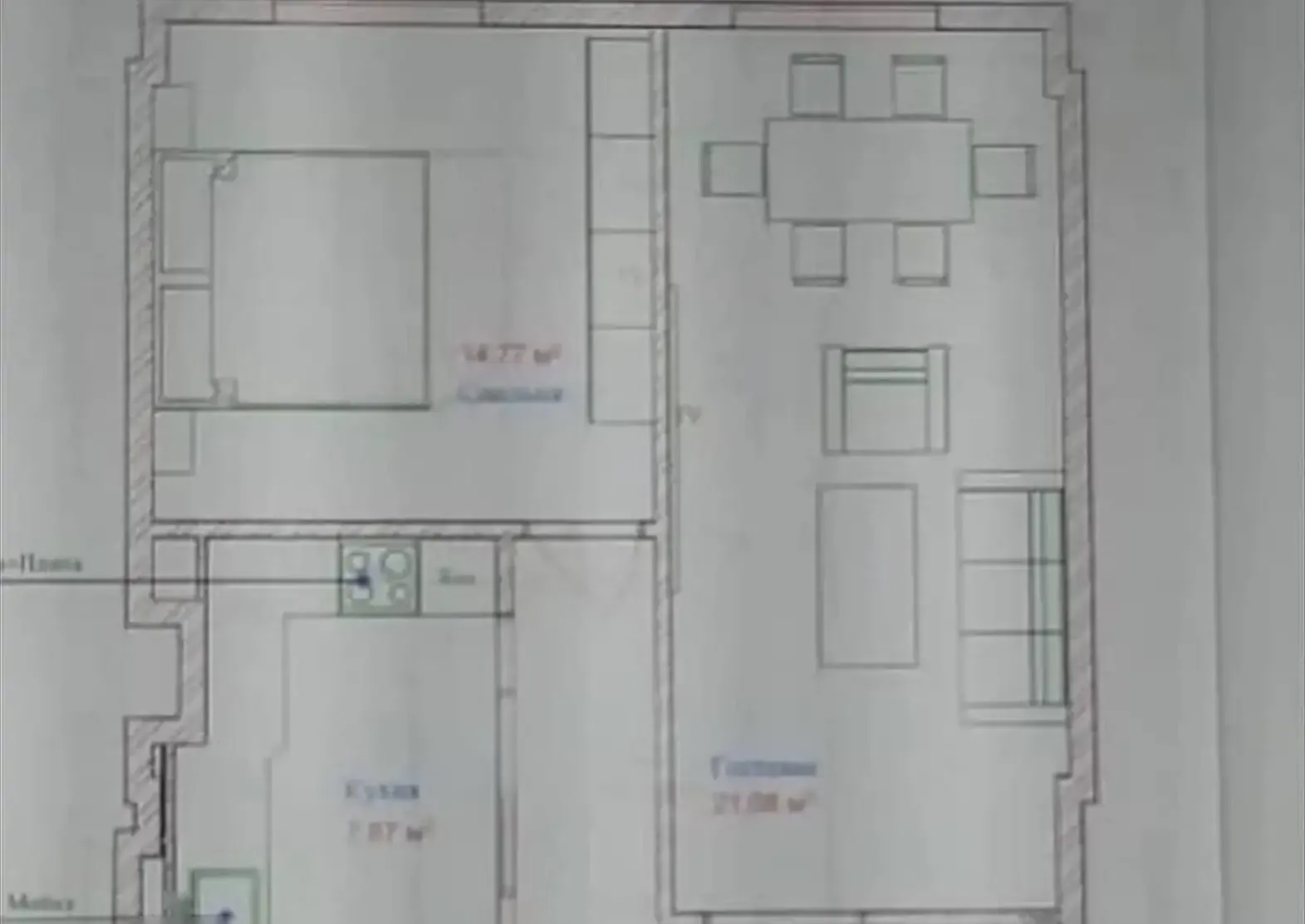 2-комн. квартира, 9 этаж, 65 м², Сино — фото 8