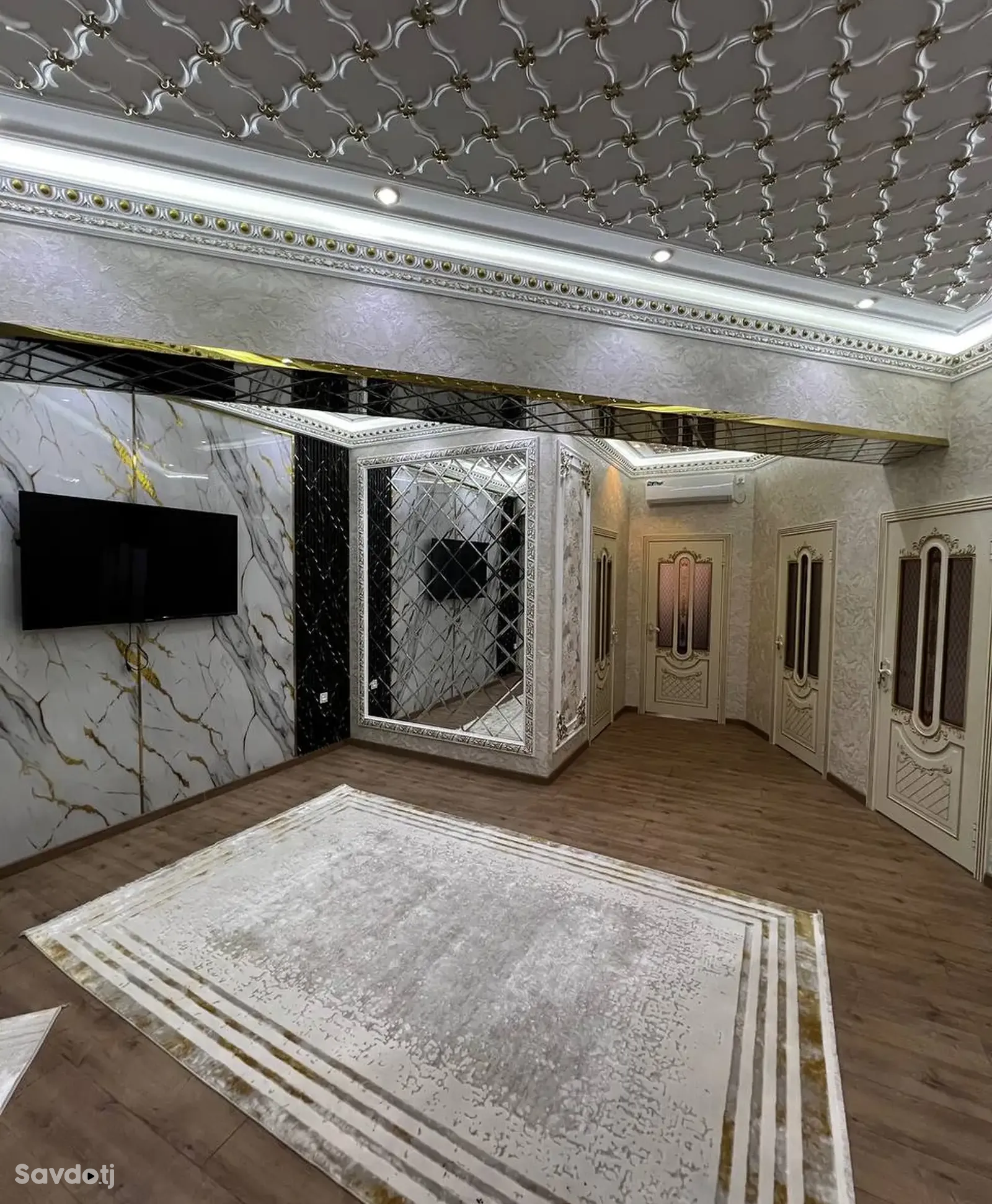 3-комн. квартира, 18 этаж, 105 м², И.Сомони Пайкари дом печать — фото 3