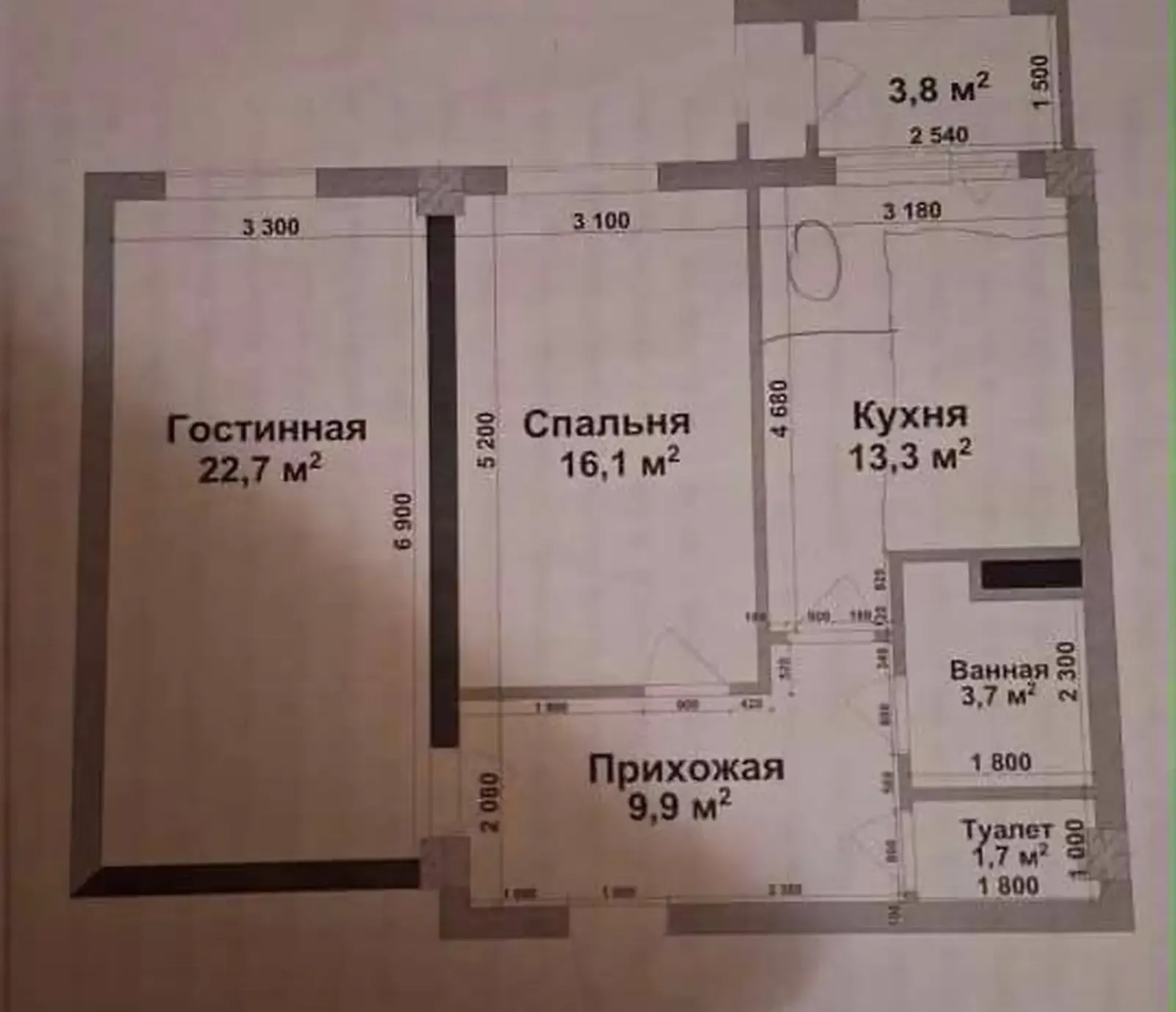 2-комн. квартира, 7 этаж, 72 м², Шохмансур, Чорахаи Скорый — фото 2