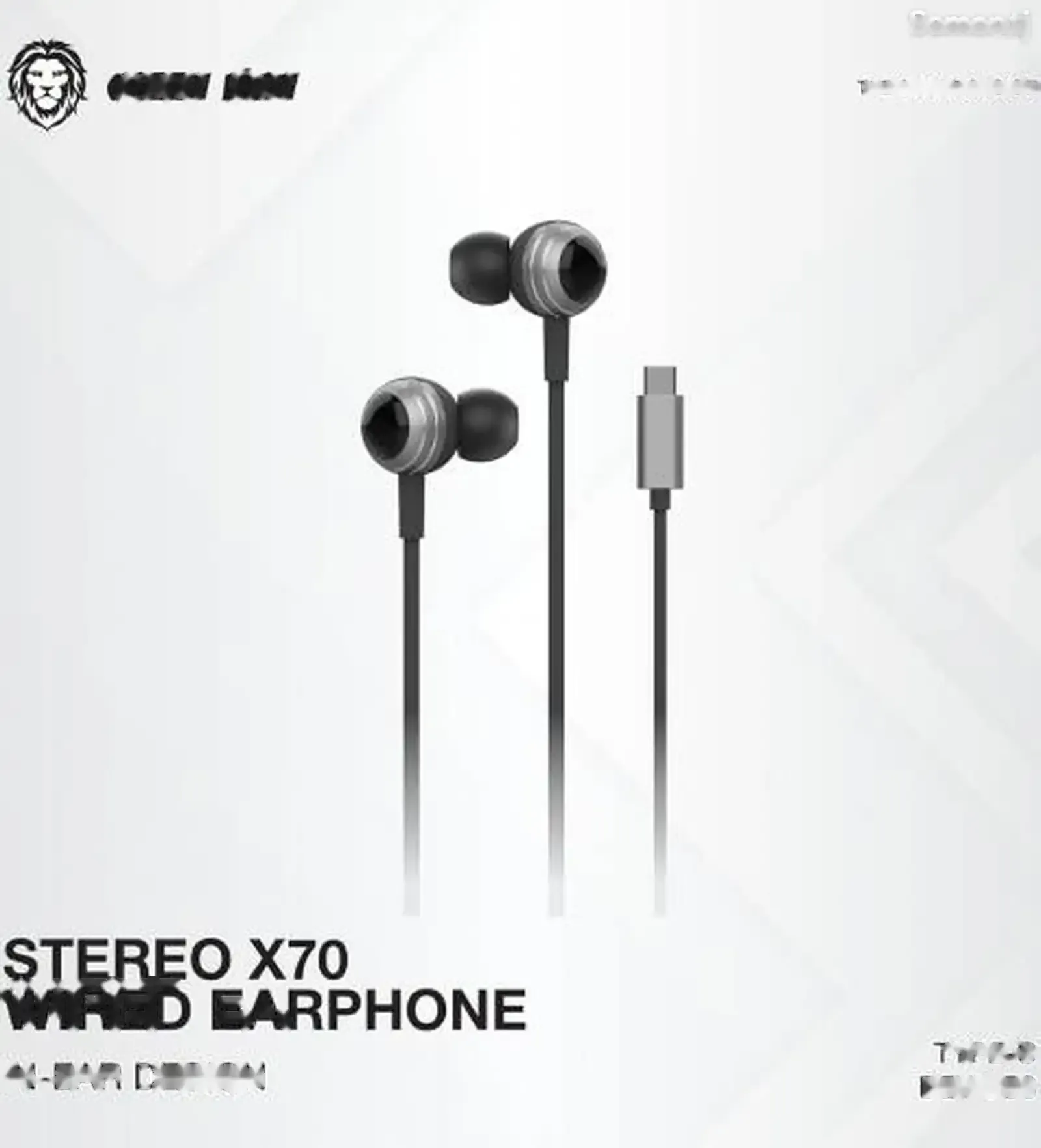 Проводные наушники Green Lion Stereo X70 Wired Earphone 1.2m Type C
