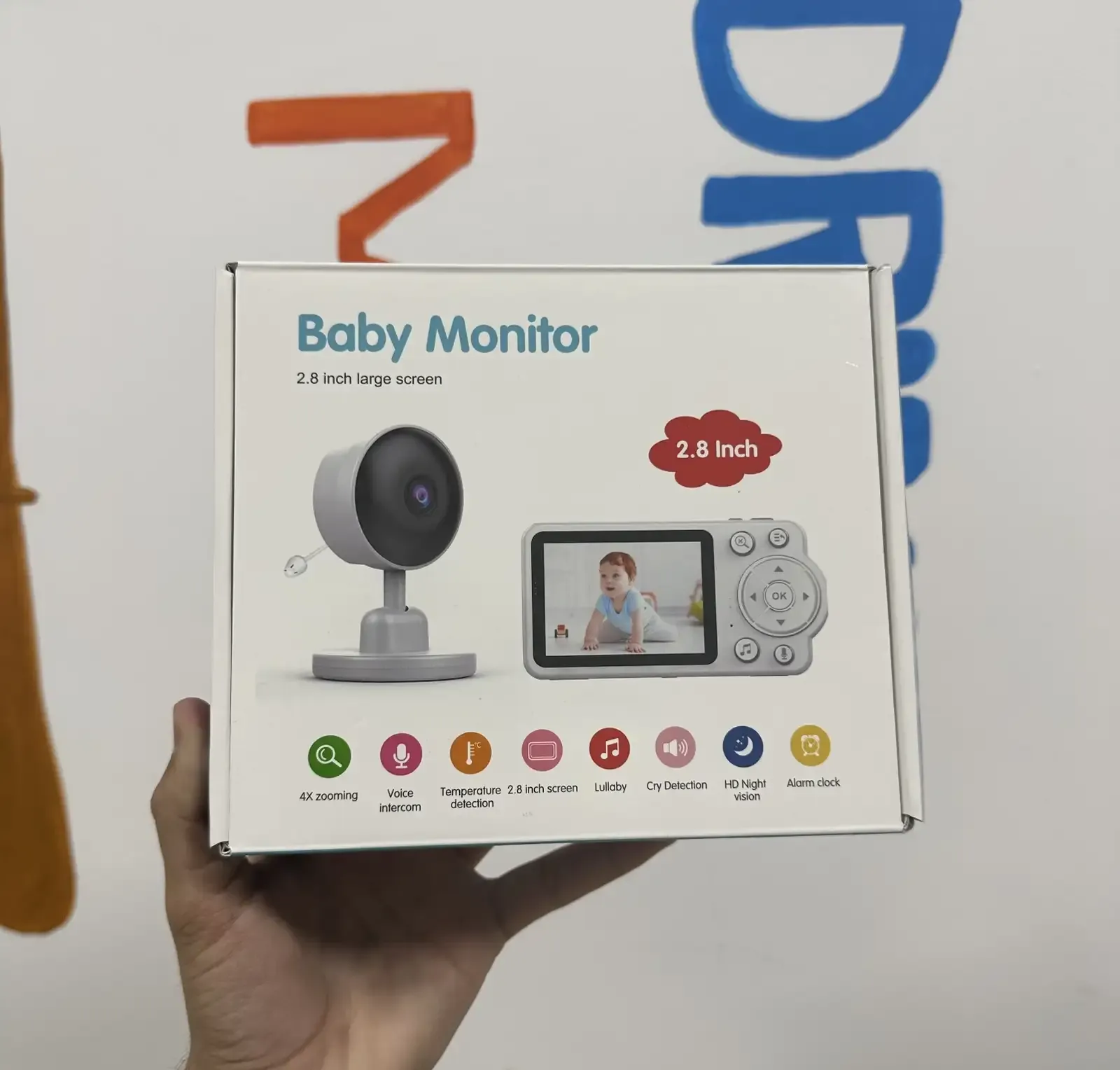 Видеоняня Baby Monitor с экраном 2.8 дюйма