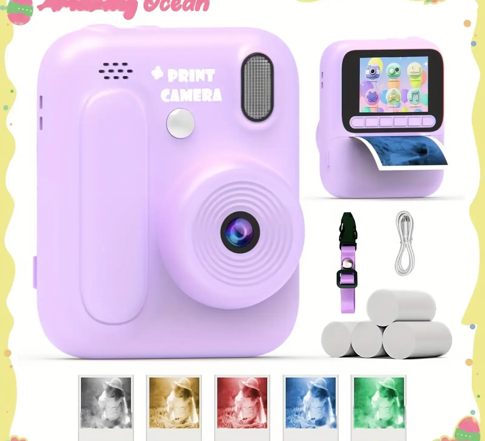 Детский фотоаппарат Digital Mini Camera розовый