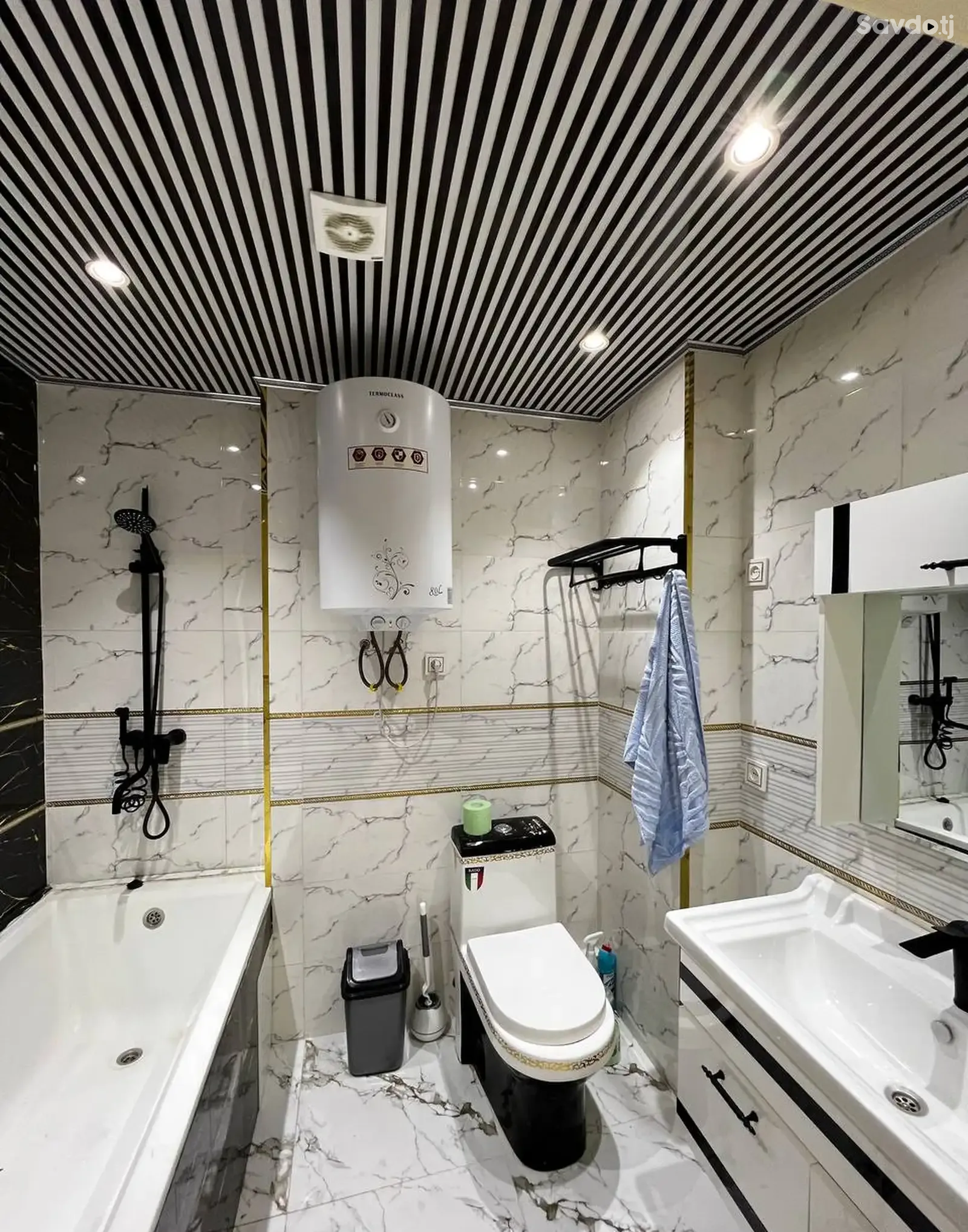 3-комн. квартира, 18 этаж, 105 м², И.Сомони Пайкари дом печать — фото 12