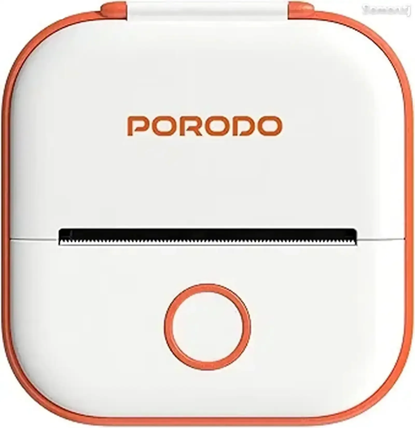 Мини принтер для этикеток Porodo Lifestyle Mini Label Printer бело-оранжевый