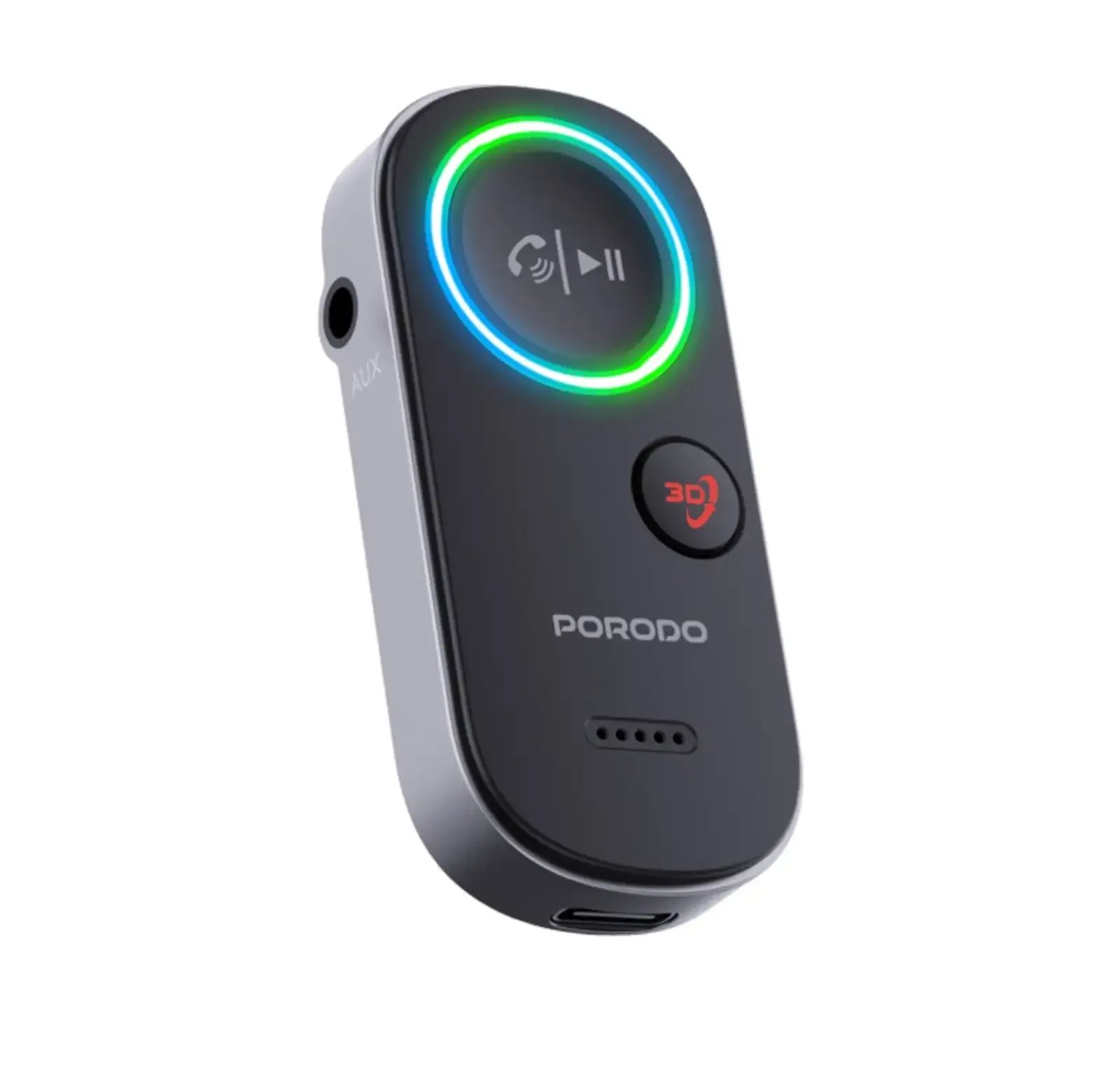 Адаптер Bluetooth Porodo Wired to Wireless BT Audio Transmitter черный