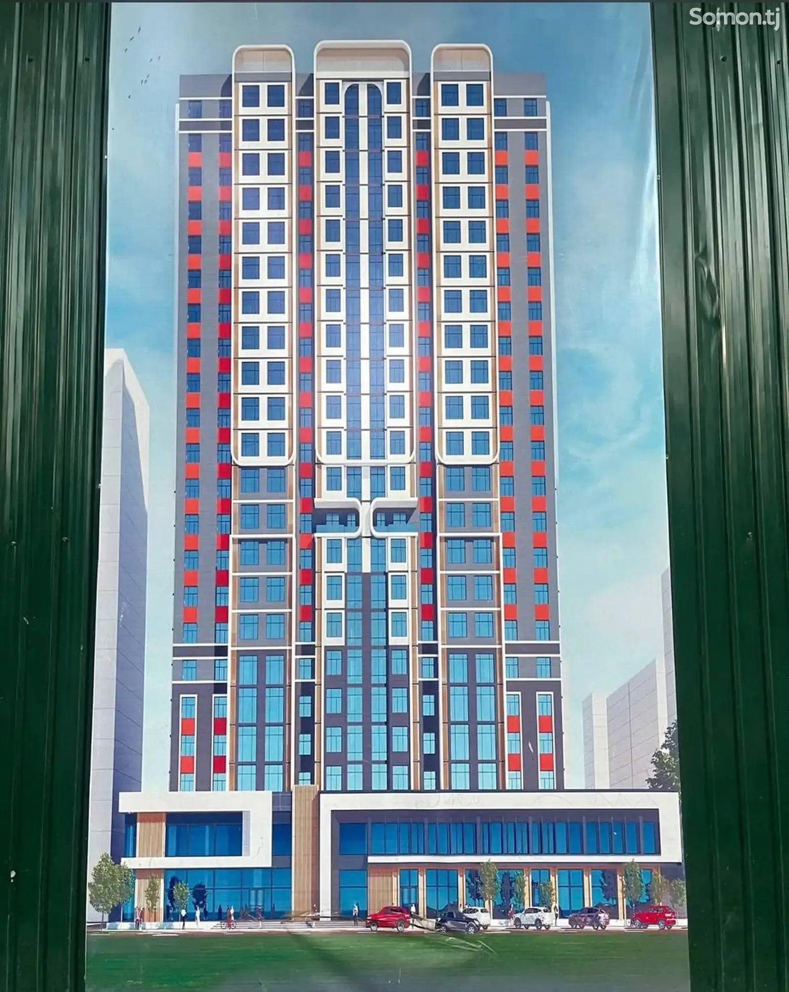 1-комн. квартира, 21 этаж, 46 м², И Сомони — фото 4