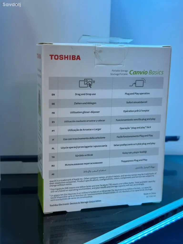 Внешний жесткий диск HDD Toshiba 2 Tb