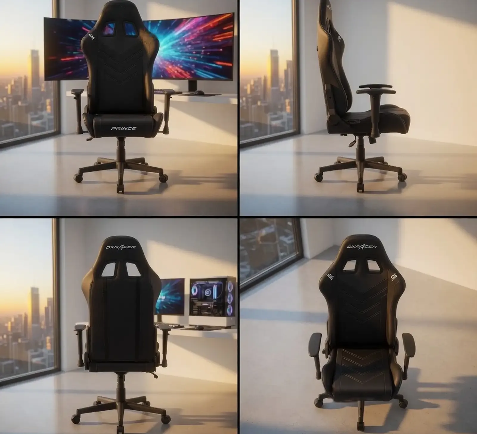 Геймерское кресло DXRacer Prince Series Black
