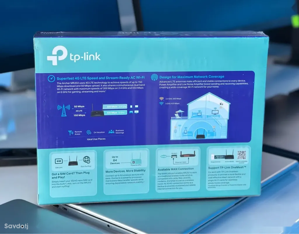 Роутер Wifi TP-Link 4G Archer mr202
