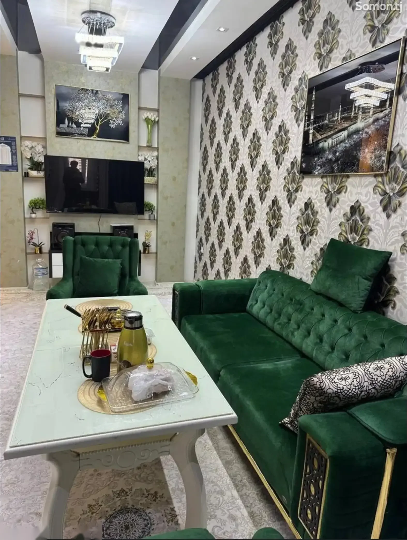 2-комн. квартира, 12 этаж, 65м², И Сомони Вефа центр — фото 7