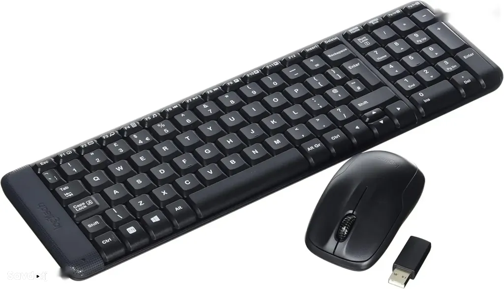Комплект Logitech MK220 беспроводная клавиатура и мышь Black