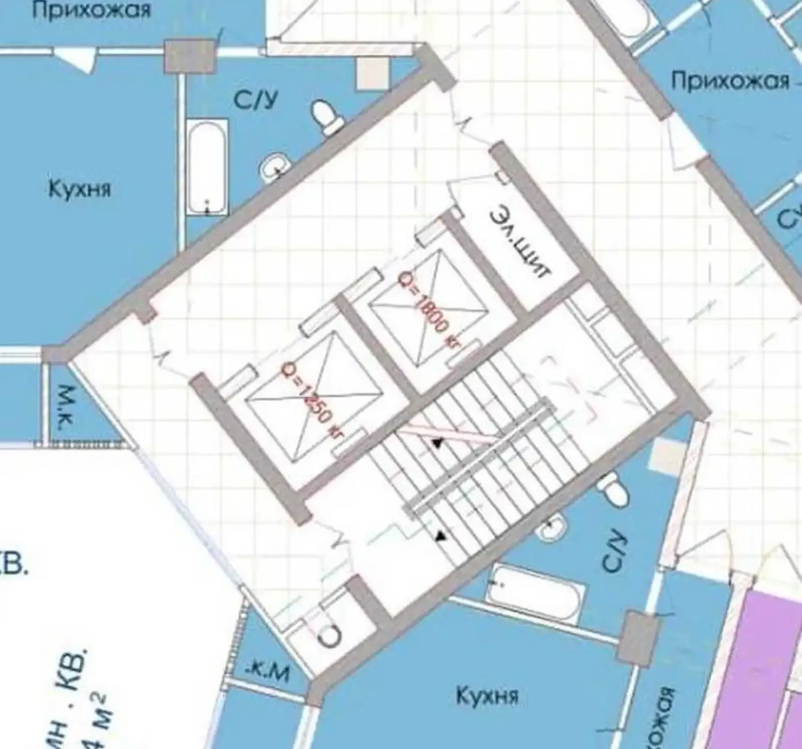 1-комн. квартира, 15 этаж, 64 м², Повороти айрапорт, 3 база — фото 3