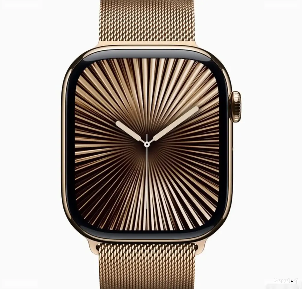 Смарт часы Apple Watch Series10 46mm, 42mm Milanes Gold - Milanese Natural