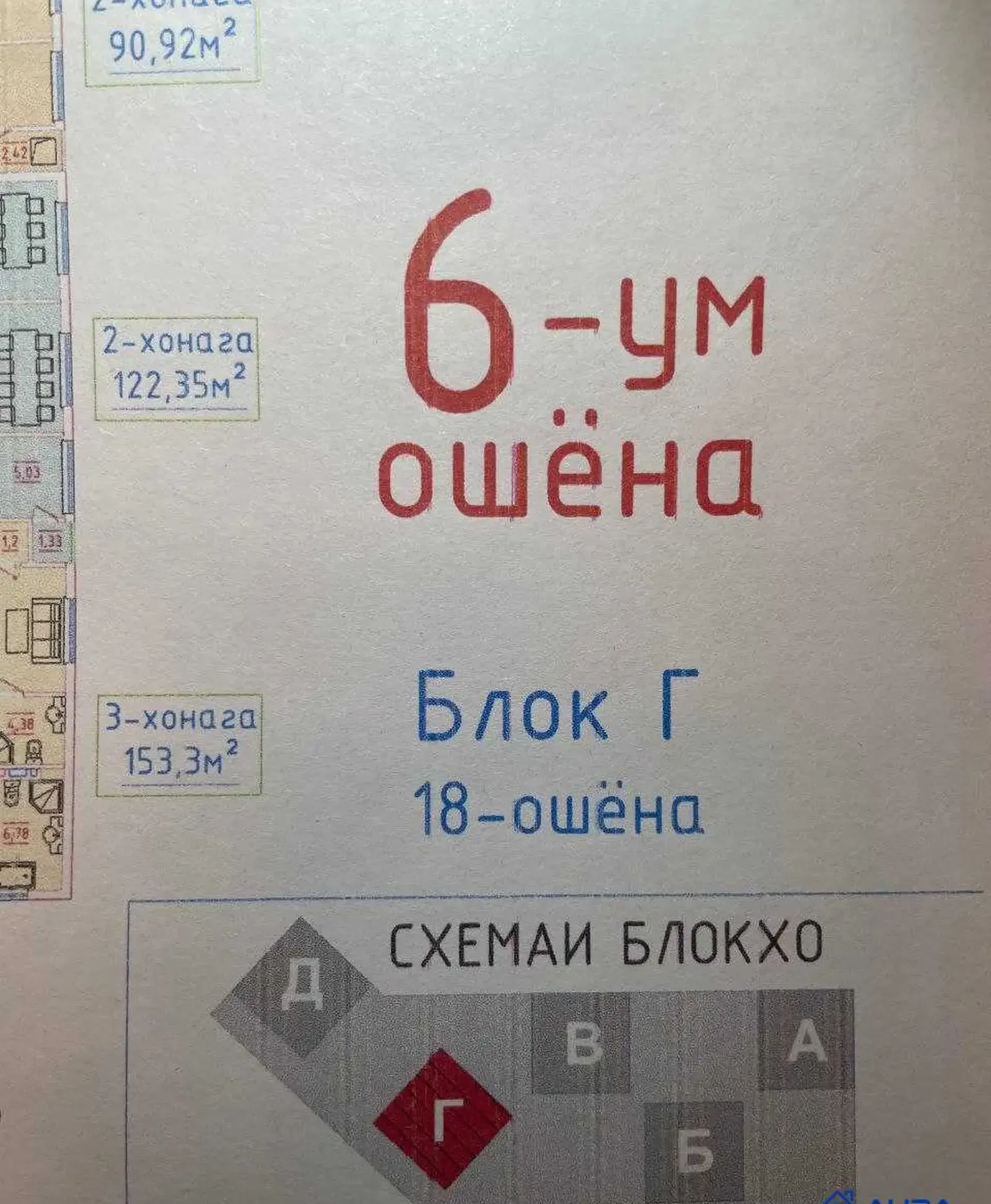 2-комн. квартира, 6 этаж, 91 м², Сино — фото 3