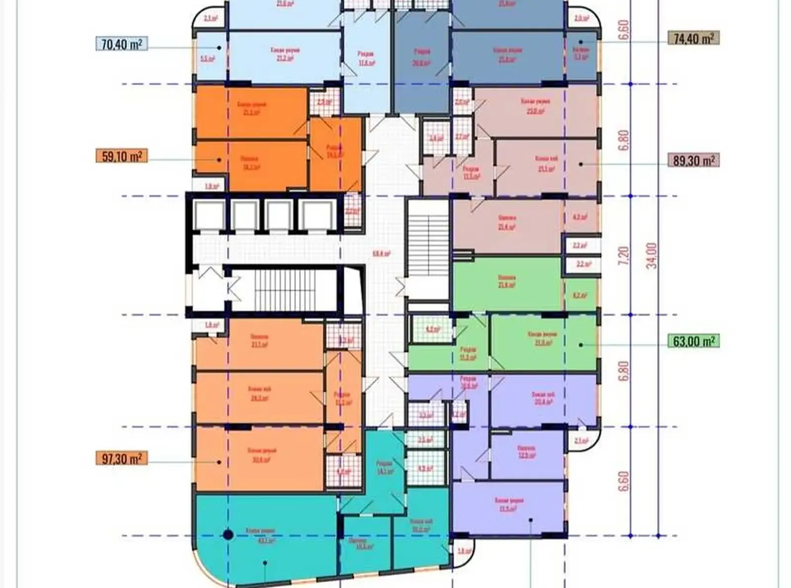 1-комн. квартира, 9 этаж, 67 м², Шохмансур — фото 4