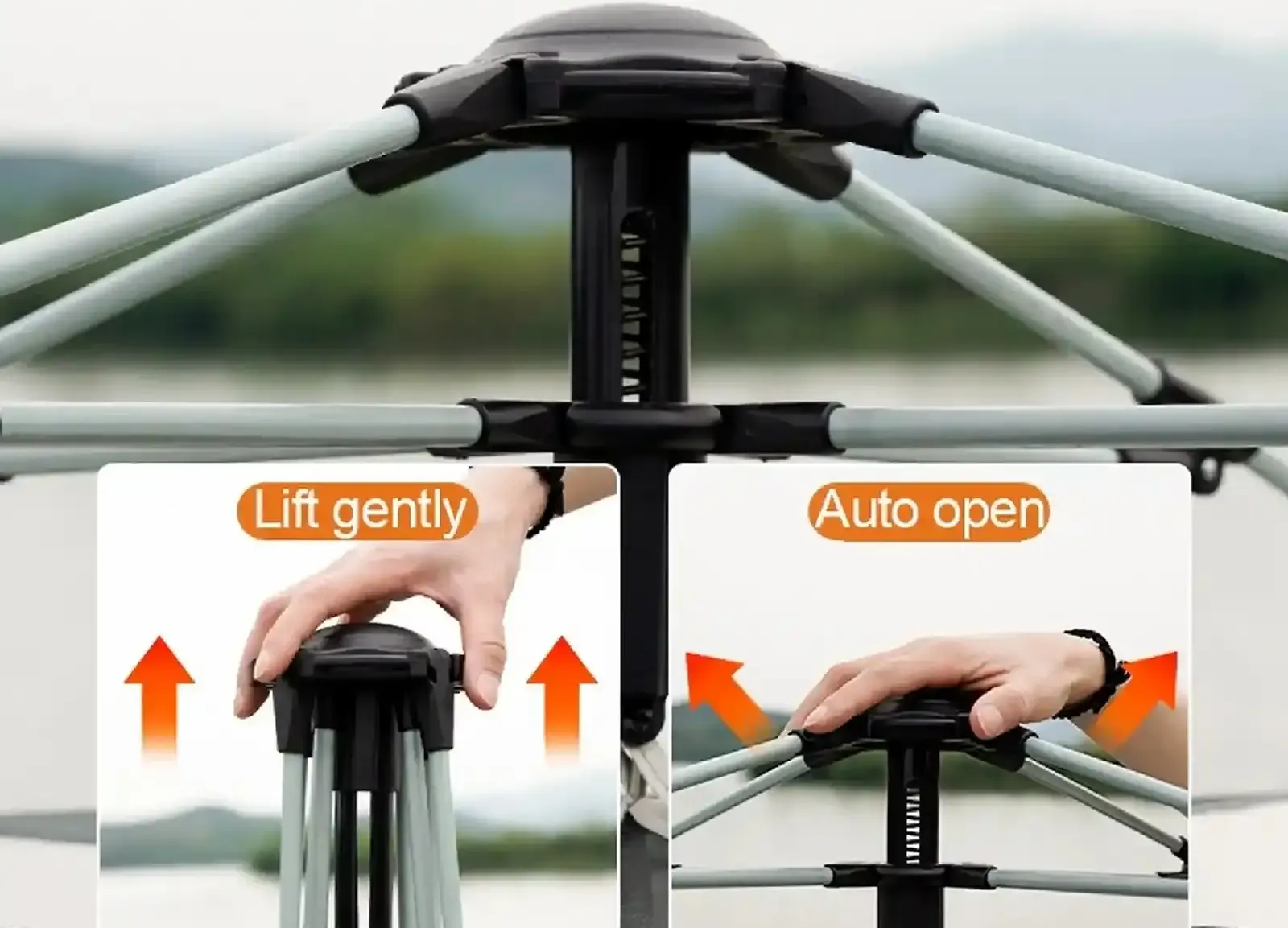 Палатка туристическая на 3-6 человек для похода PT