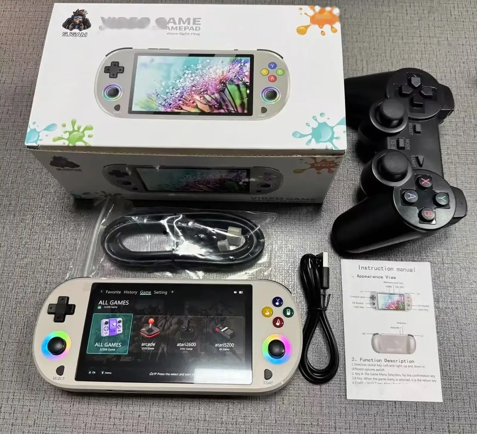 Приставка ретро игровая консоль портативная SJGAM M22 Pro