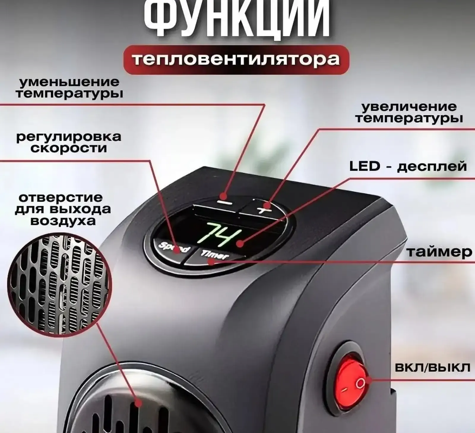 Мини обогреватель