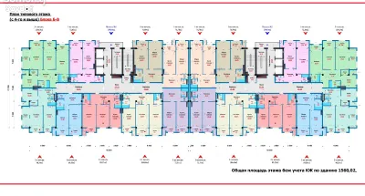 1-комн. квартира, 19 этаж, 75 м², Корвон — фото 3