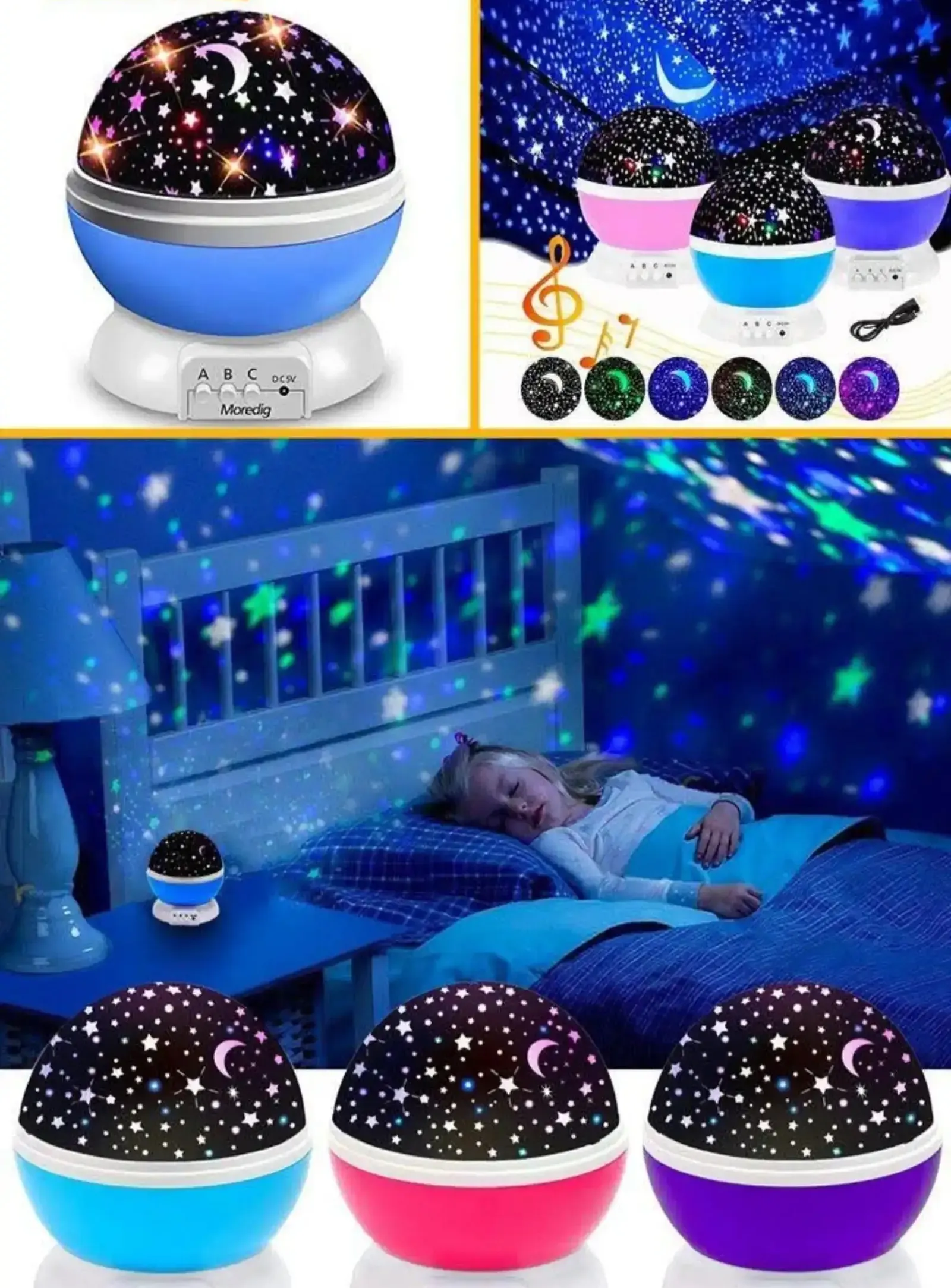 Ночник-проектор звездного неба модели Star Master