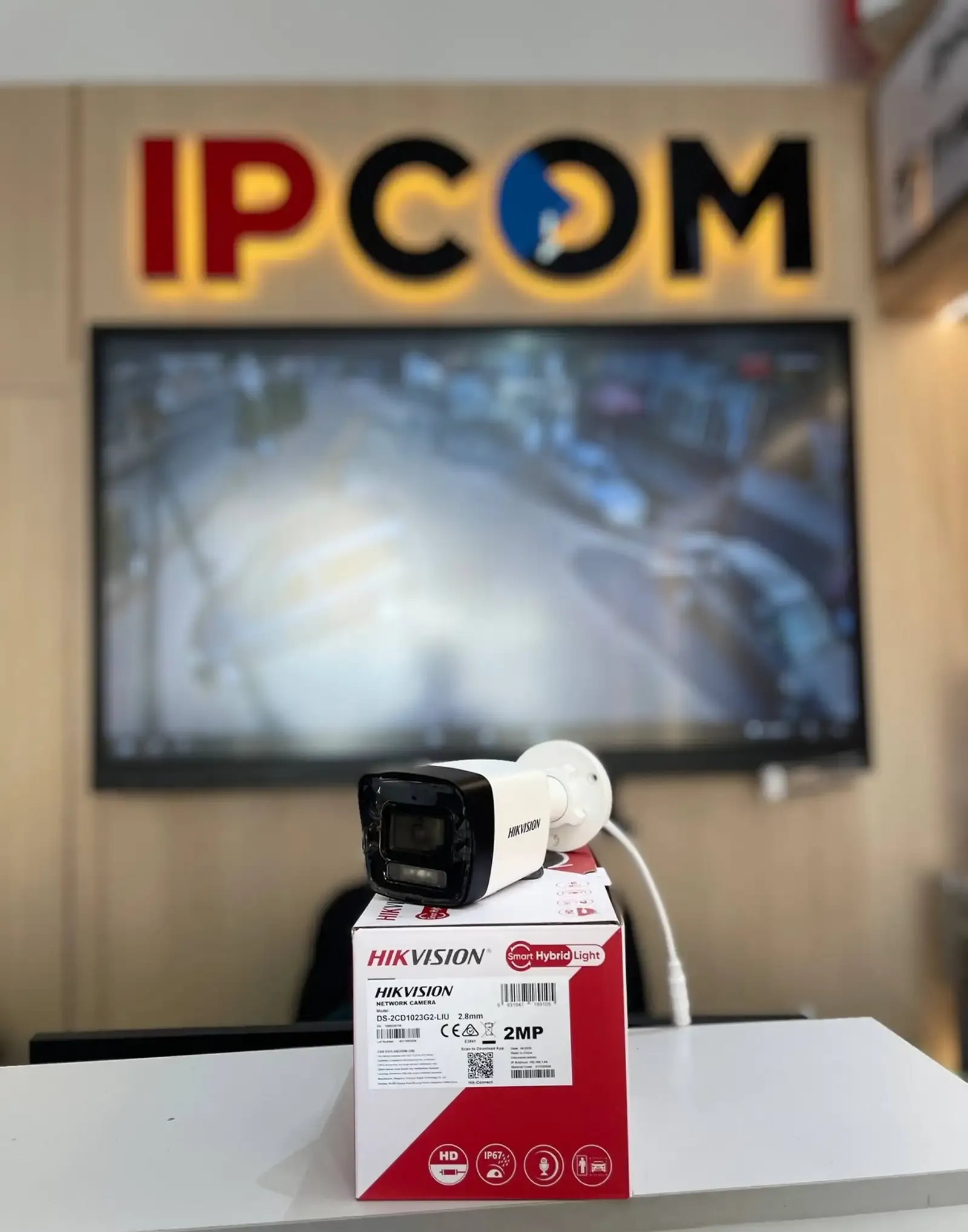 Уличная IP камера Full HD с цветной ночной съёмкой Hikvision DS 2CD1023G2 LIU