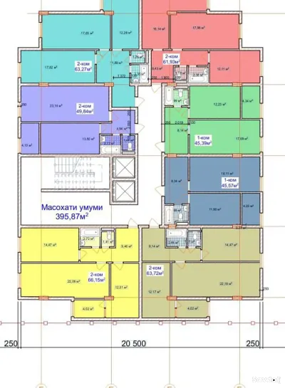 1-комн. квартира, 14 этаж, 50 м², Гардиши Ленинград — фото 2