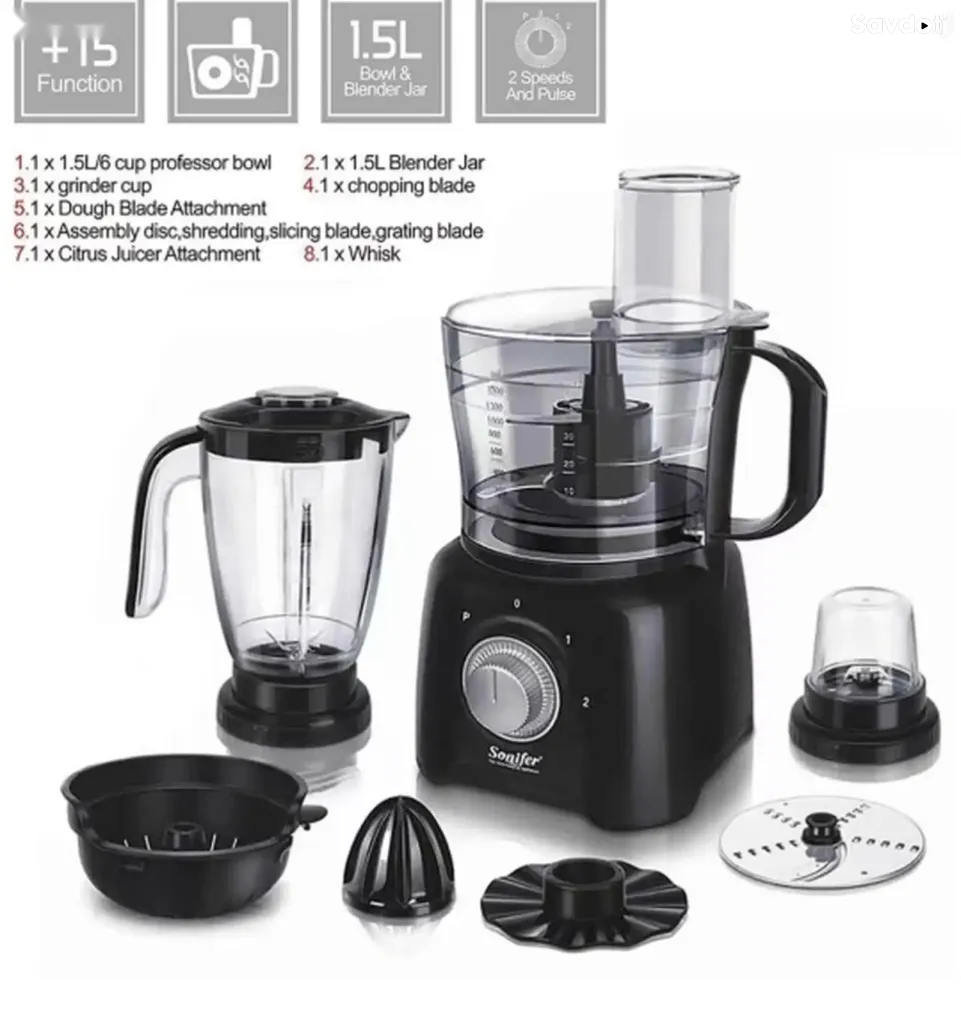 Блендер Sonifer Food Processor SF-8027 9-in-1