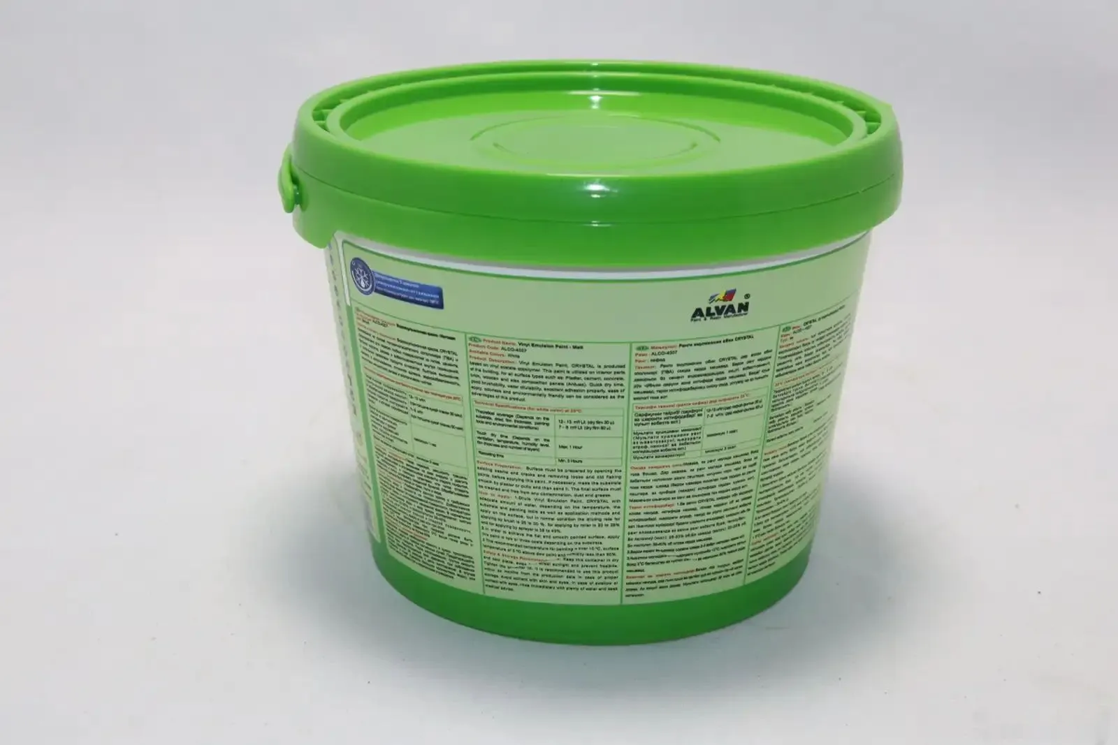 Водоэмульсионная матовая краска Alvan Crystal 4.5кг