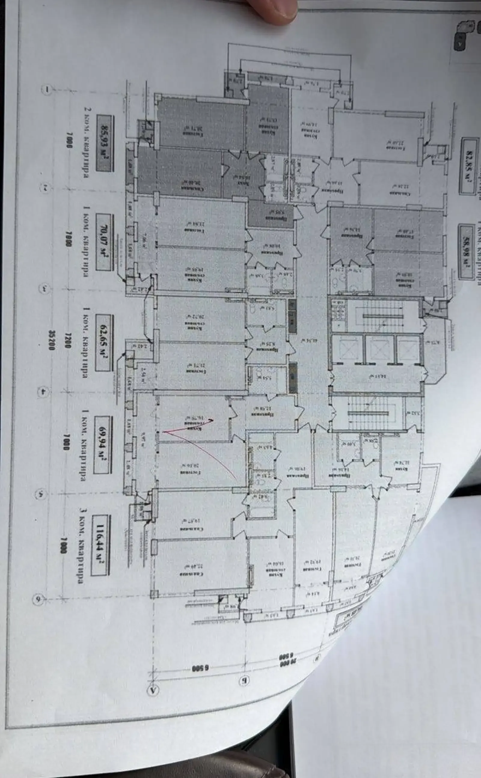 1-комн. квартира, 10 этаж, 70 м², н.Исмоили Сомони,Глобал Групп — фото 2