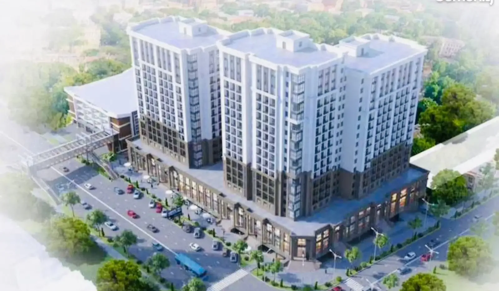 2-комн. квартира, 8 этаж, 75 м², Сомони — фото 2