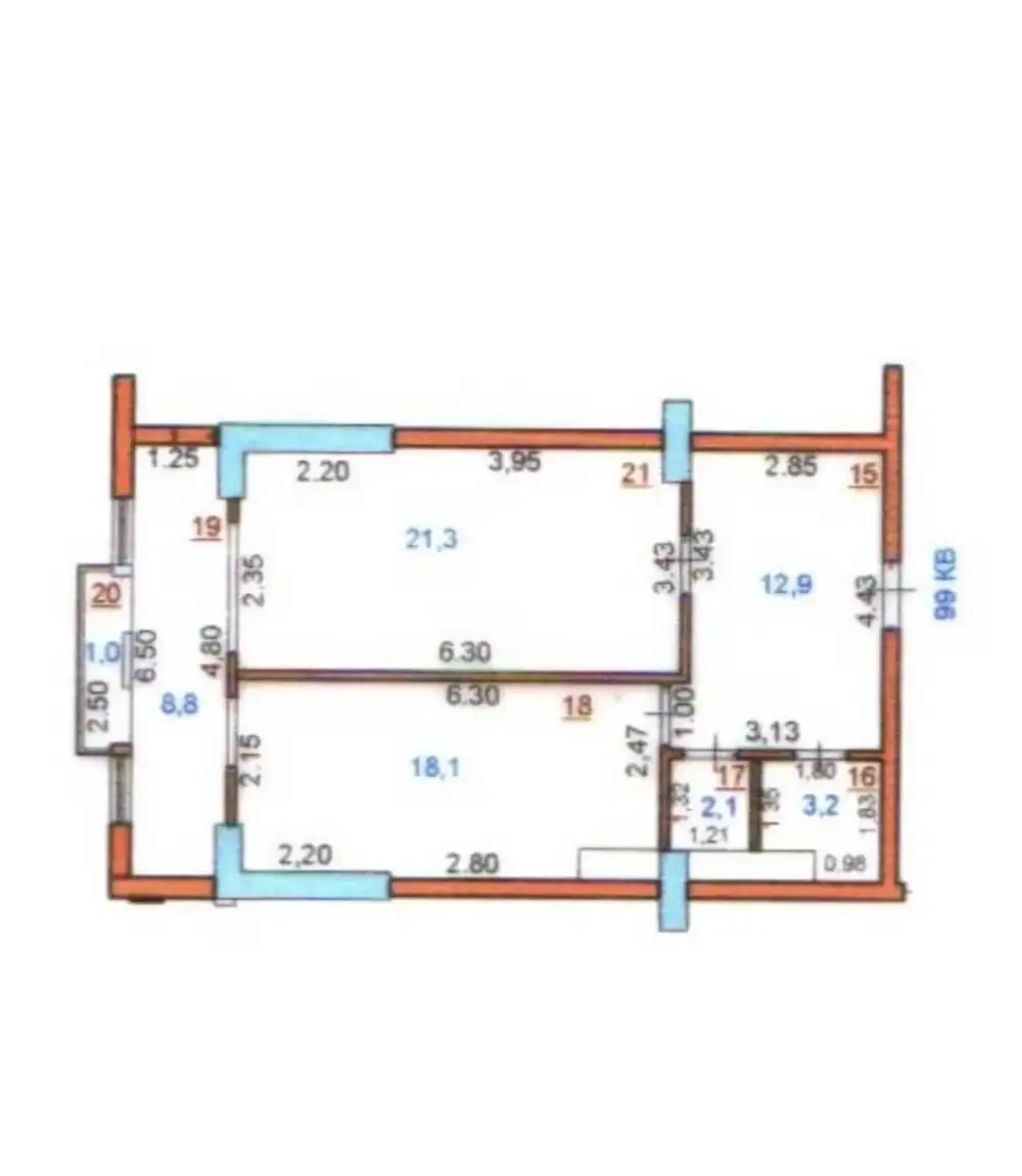 1-комн. квартира, 15 этаж, 67 м², Исмоили Сомони — фото 8