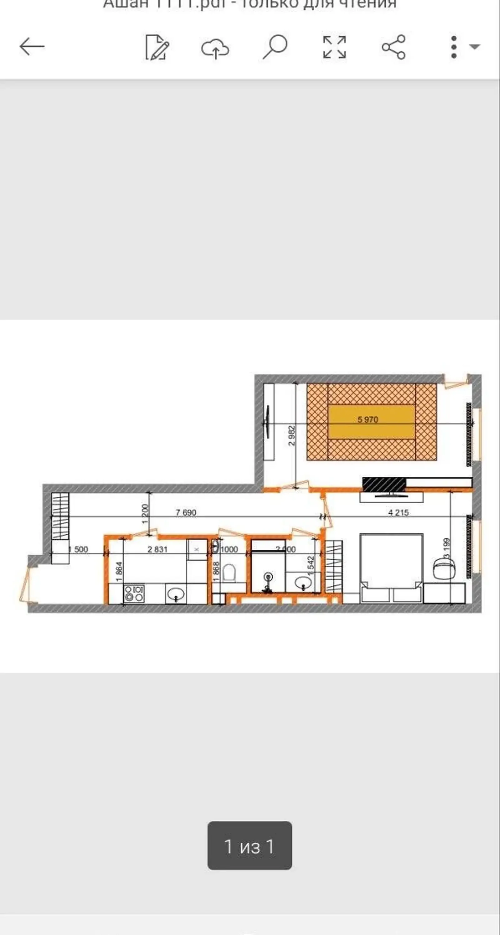 2-комн. квартира, 17 этаж, 56 м², Исмоили Сомони Мойкаи Малика — фото 2