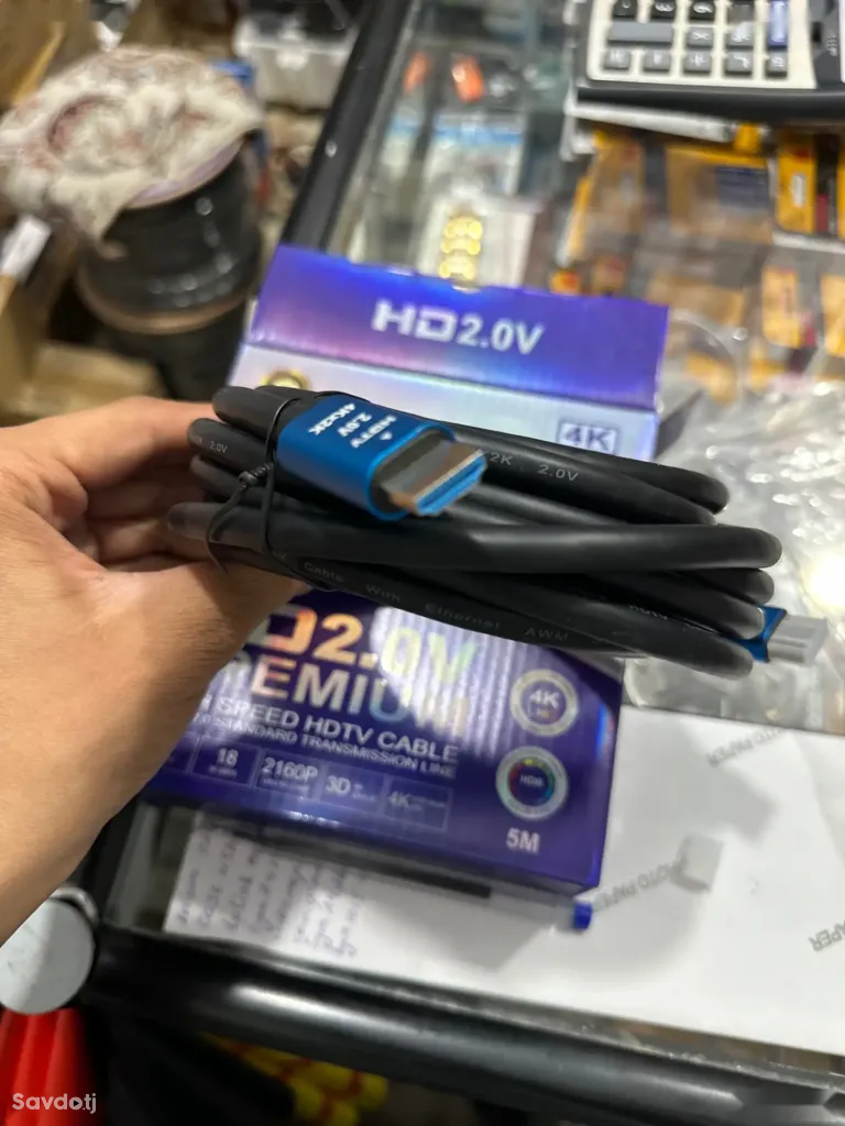 Кабель HD 2.0v 4k premium cable speed 5м