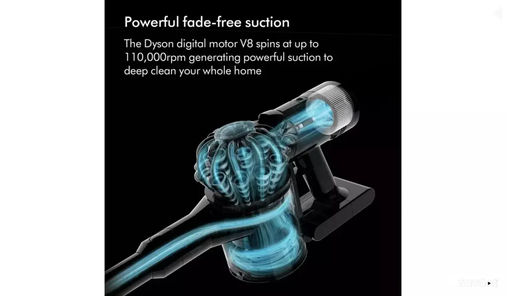 Беспроводной пылесос Dyson V8 Absolute Yellow/Nickel, UK Version