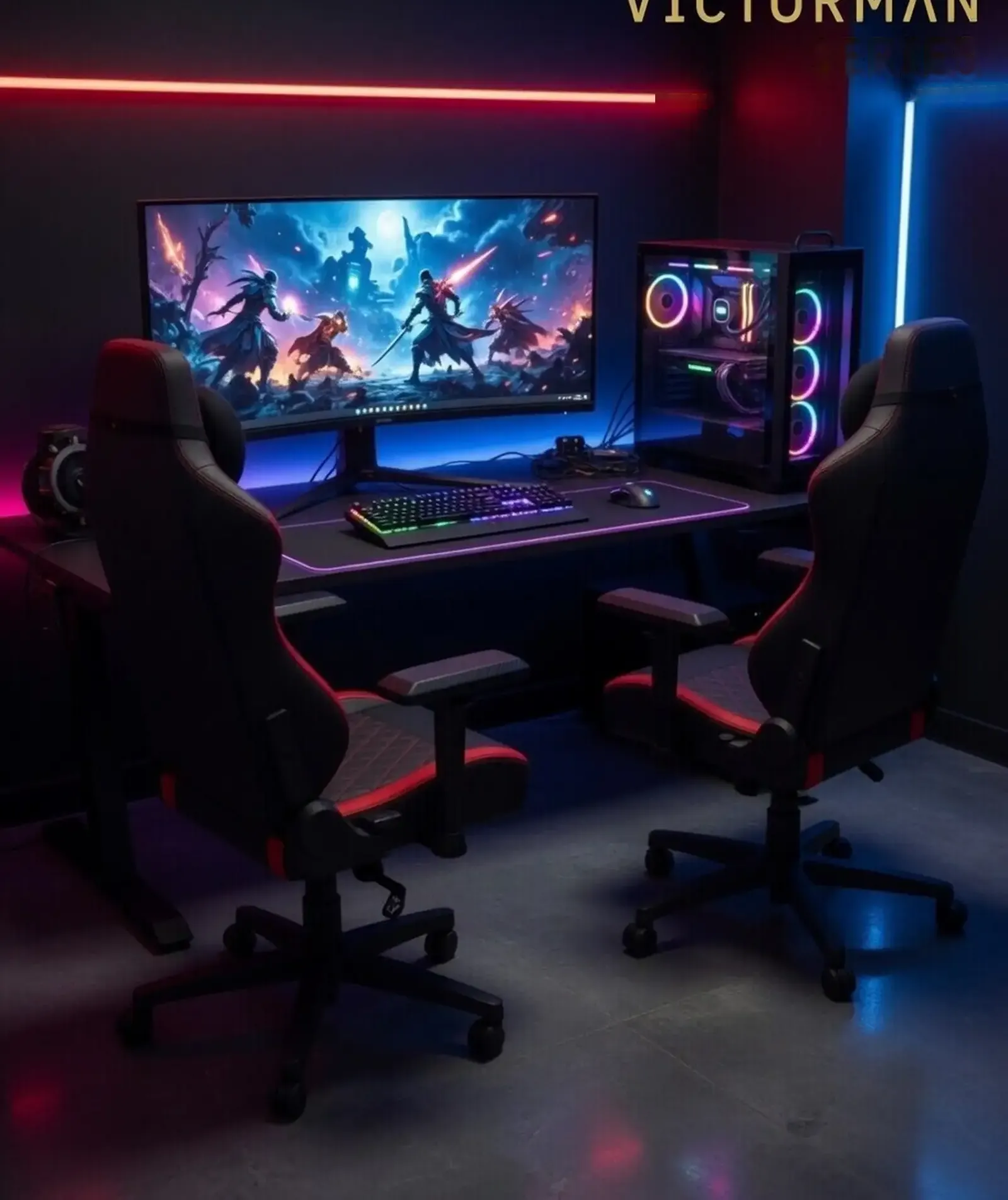 Игровое кресло Victorman Red series