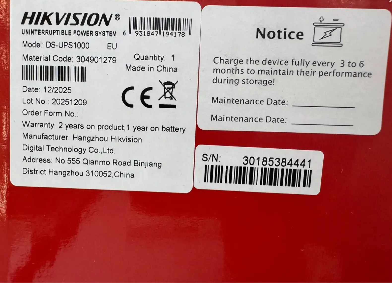 ИБП DS-UPS1000 O-STD EU