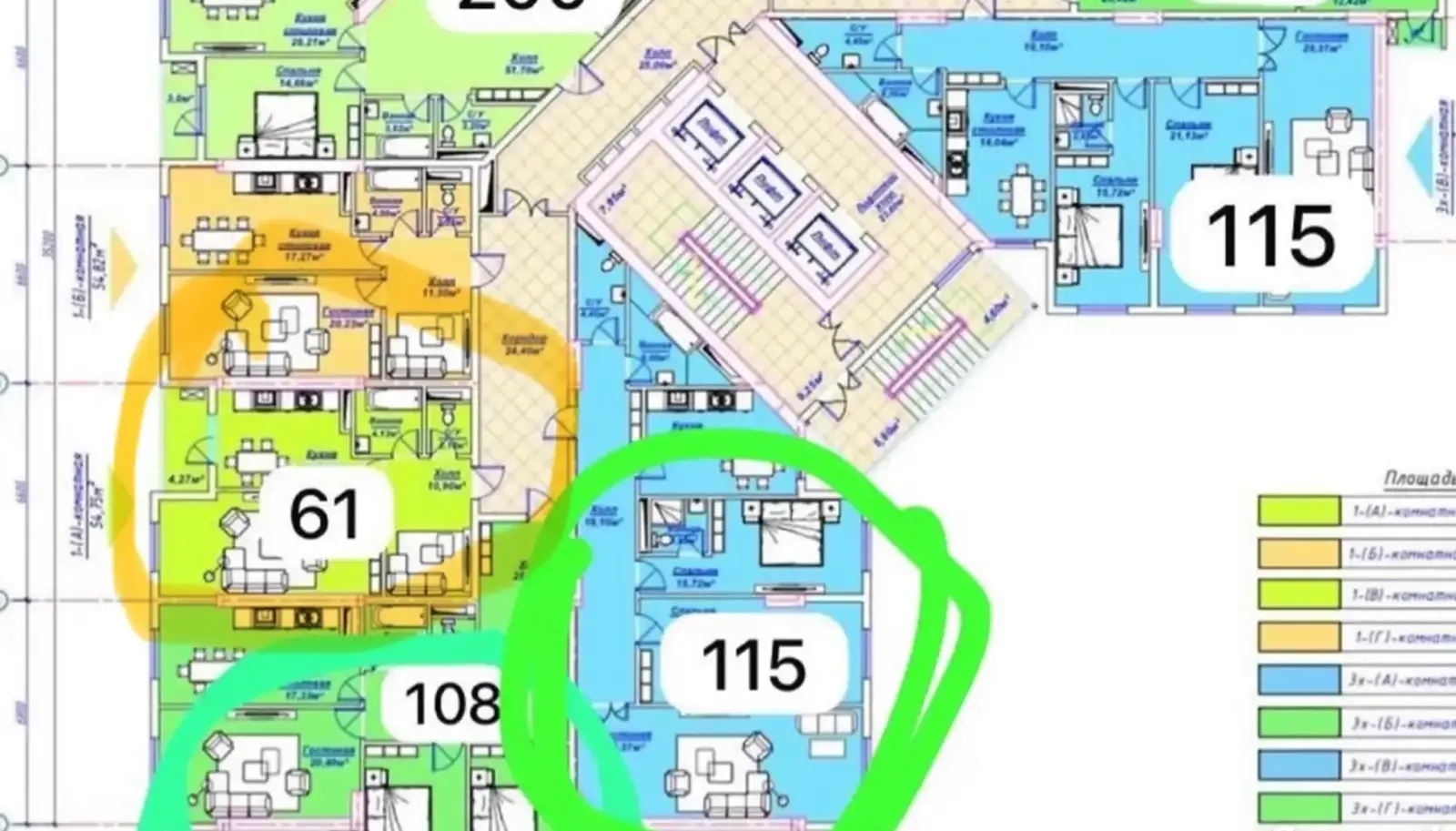 3-комн. квартира, 16 этаж, 115 м², парк А Навои / Ашан / Зеленый