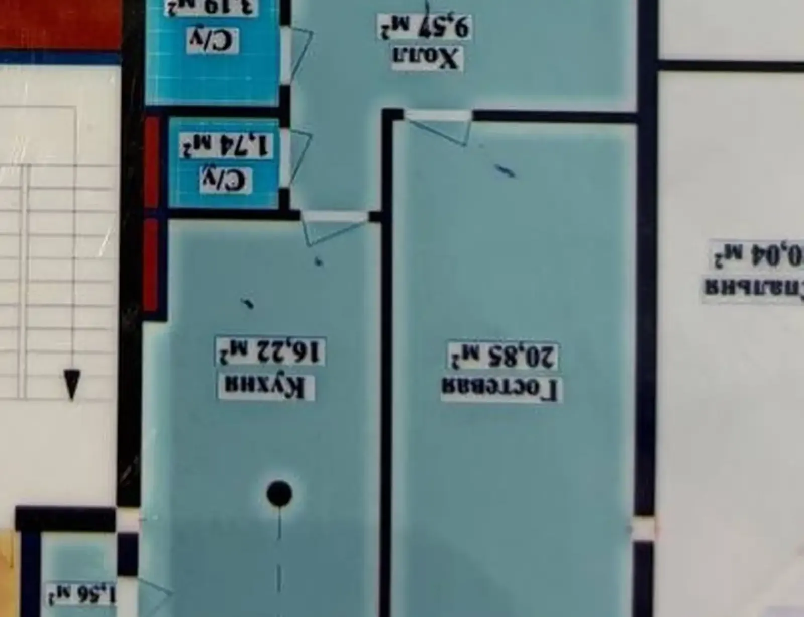 1-комн. квартира, 4 этаж, 53 м², Поворот Аэропорта, Шохмансур