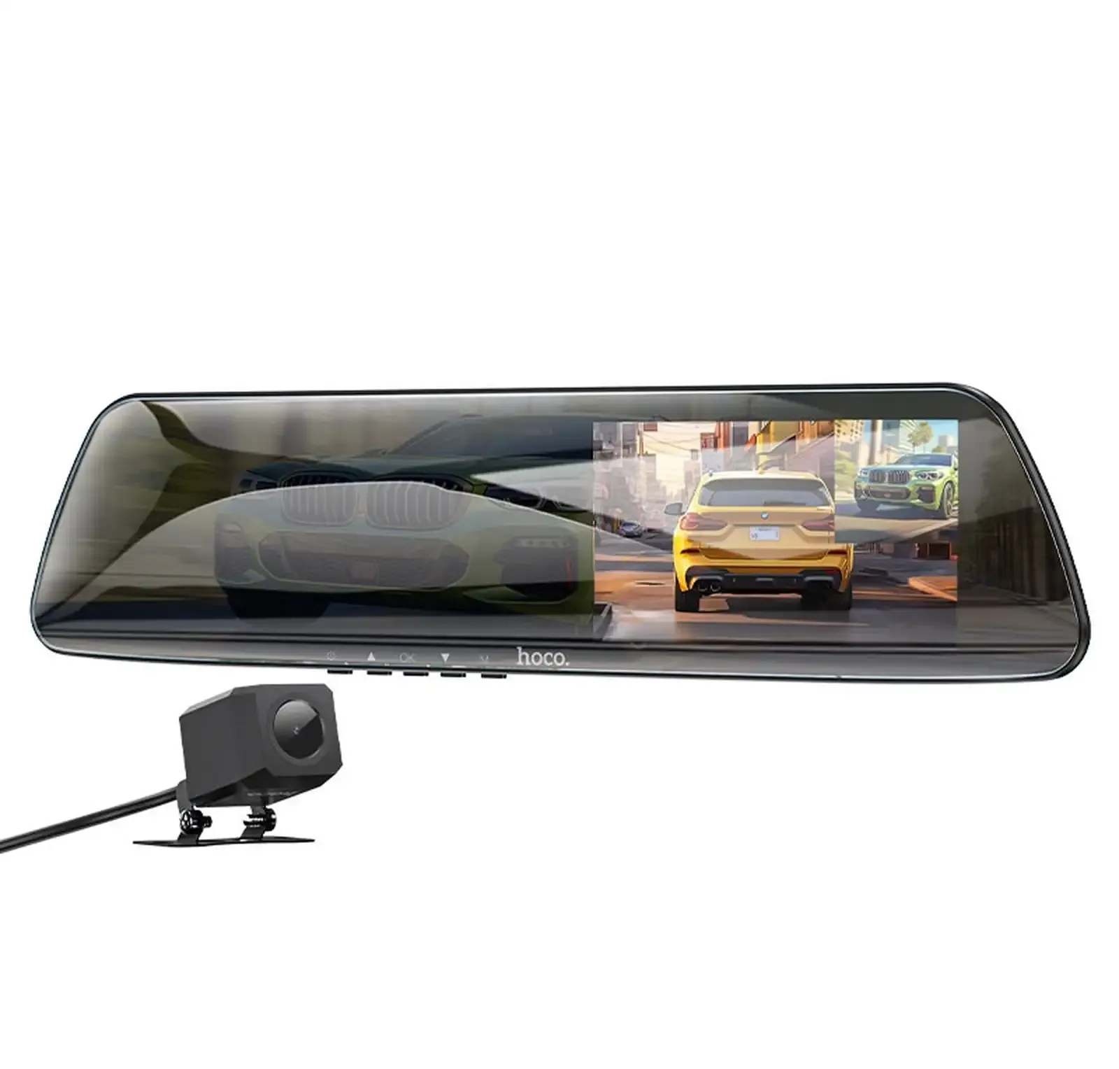 Видеорегистратор - зеркало Hoco Driving Dual-Channel DV4, 1080P