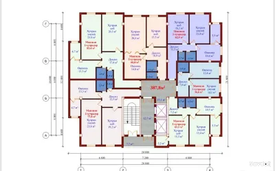 2-комн. квартира, 5 этаж, 61 м², .Рудаки — фото 5