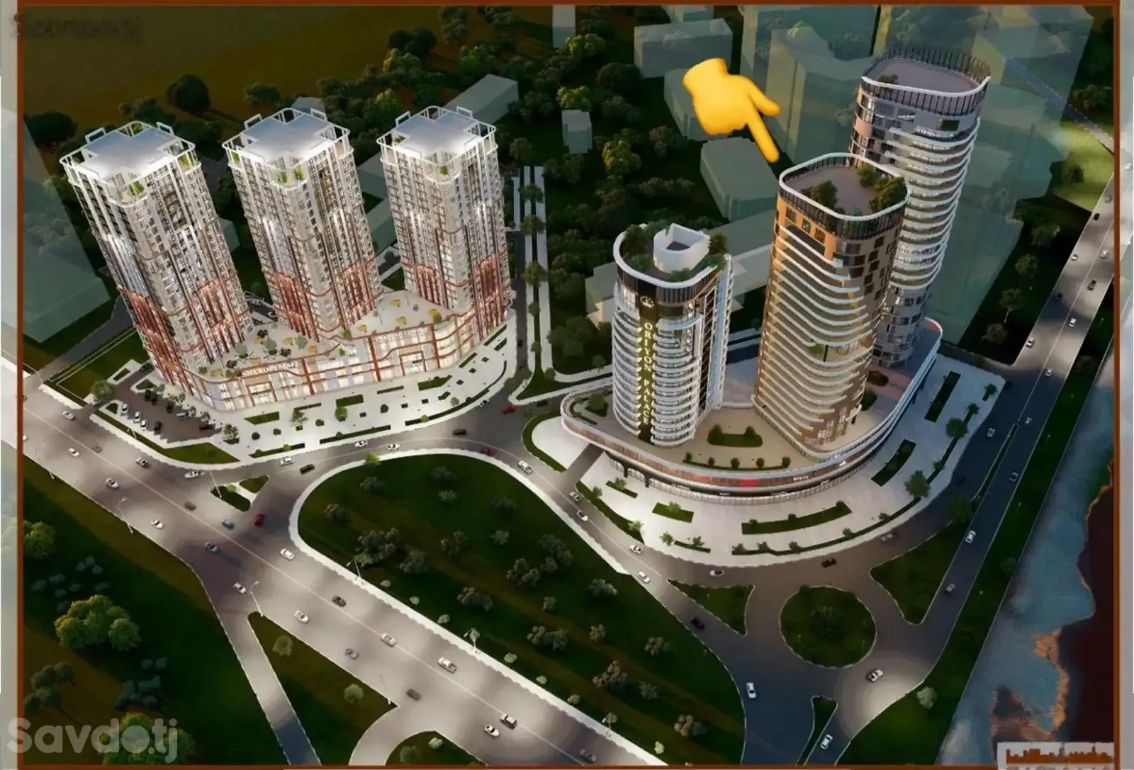1-комн. квартира, 16 этаж, 77 м², Ресторан Сим-Сим