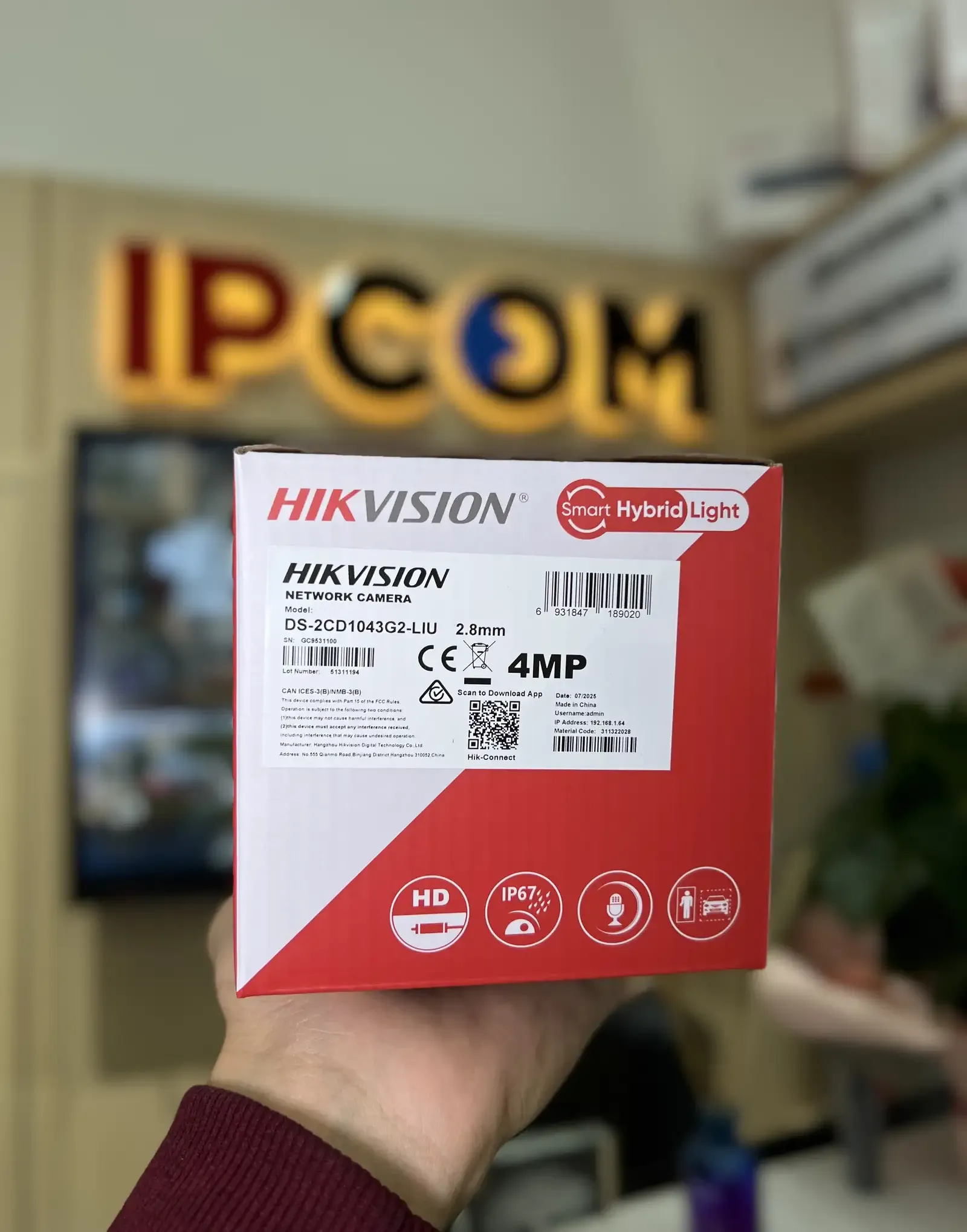 Камера наружная IP Hikivision DS-2CD1043G2-LIU2.8mmO-STD