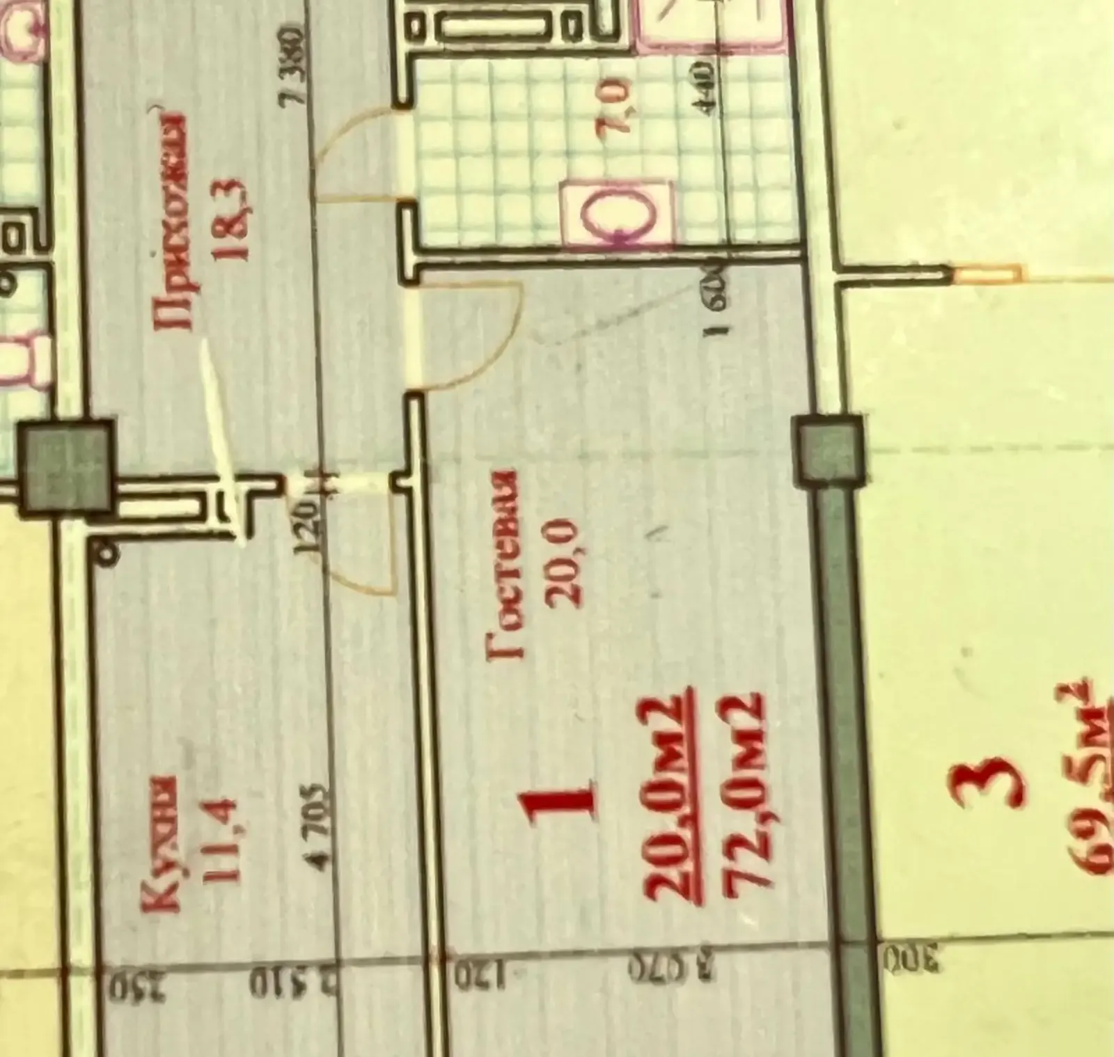 1-комн. квартира, 7 этаж, 72 м², И Сомони — фото 7