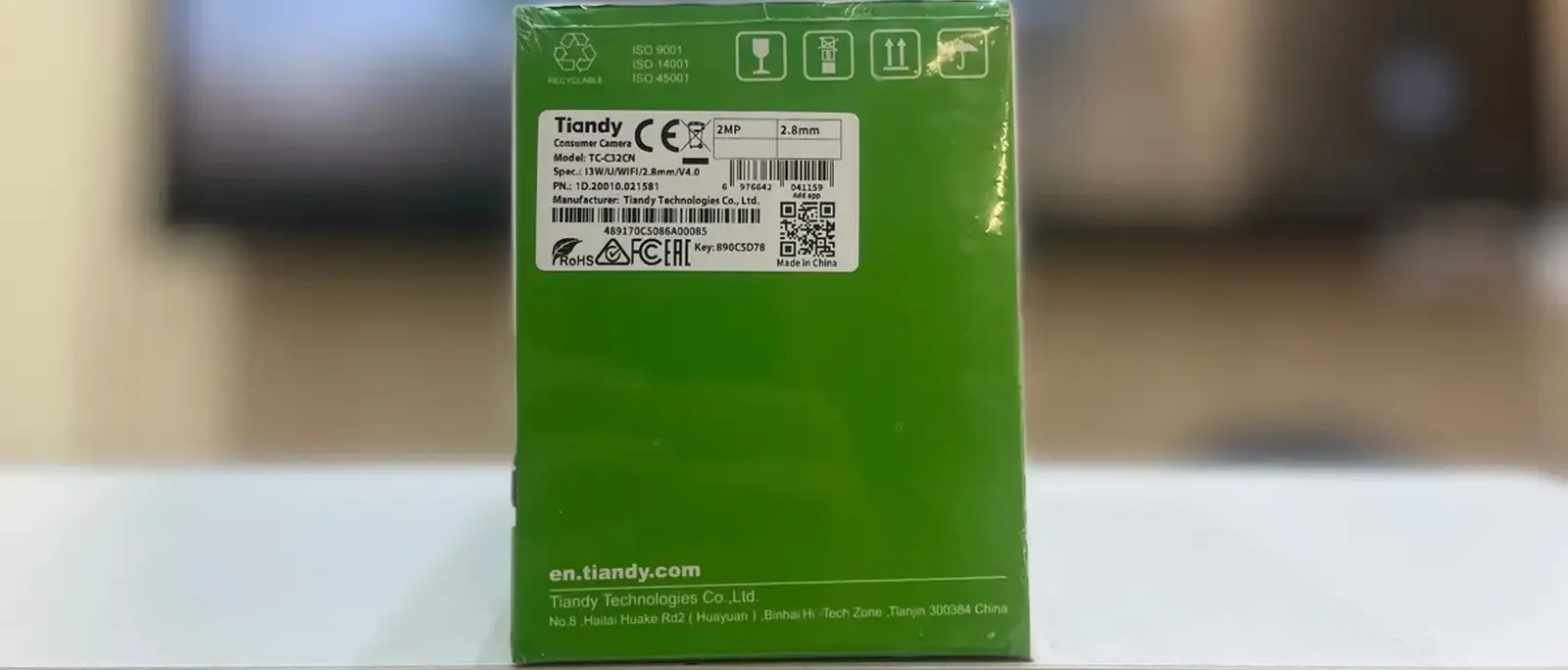 Wi-Fi IP камера Tiandy TC C32CN 2 МП, с аккумулятором
