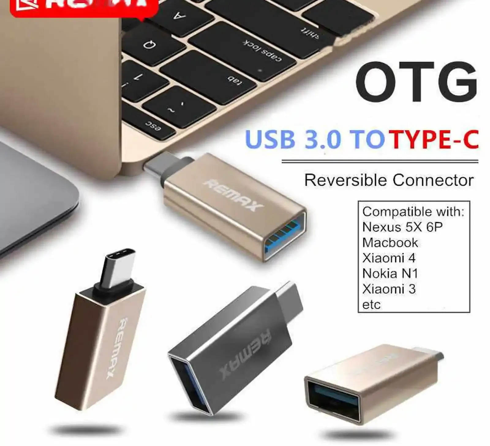 OTG-адаптер type-C to USB Remax
