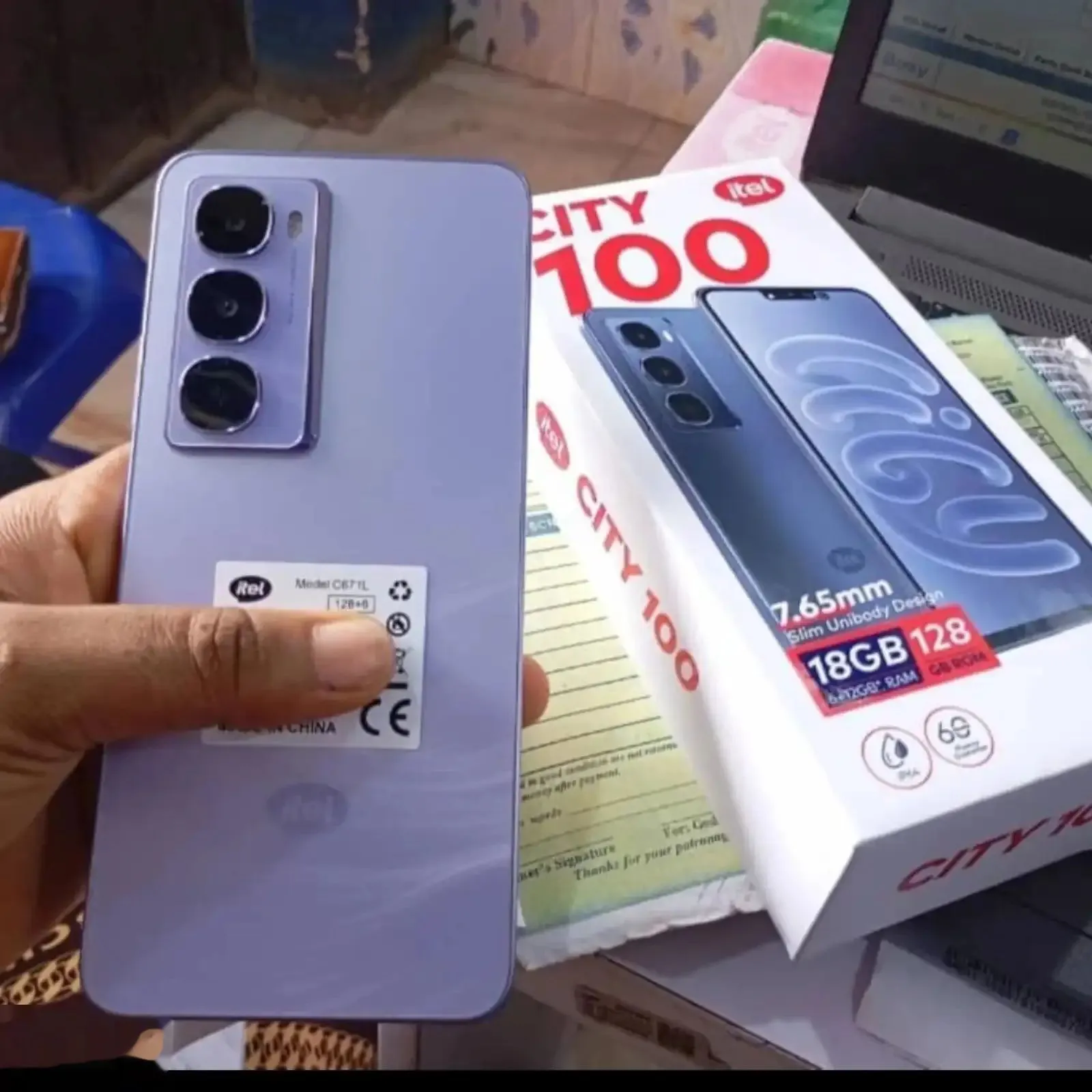 Itel City 100 128Gb purple