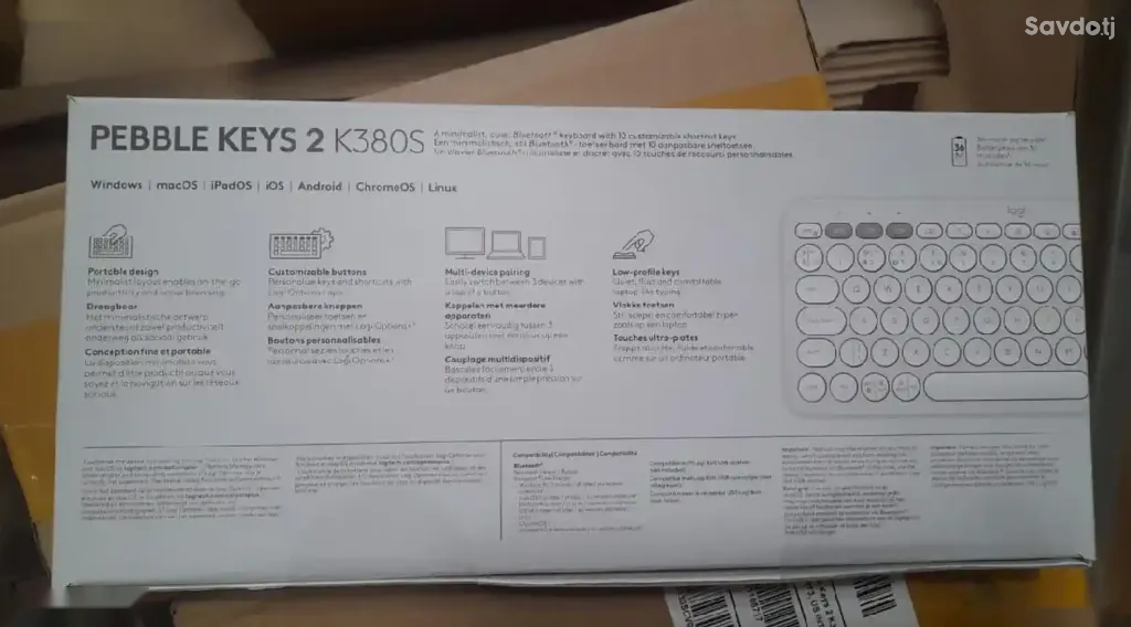Клавиатура Logitech Pebble Keys 2 K380s